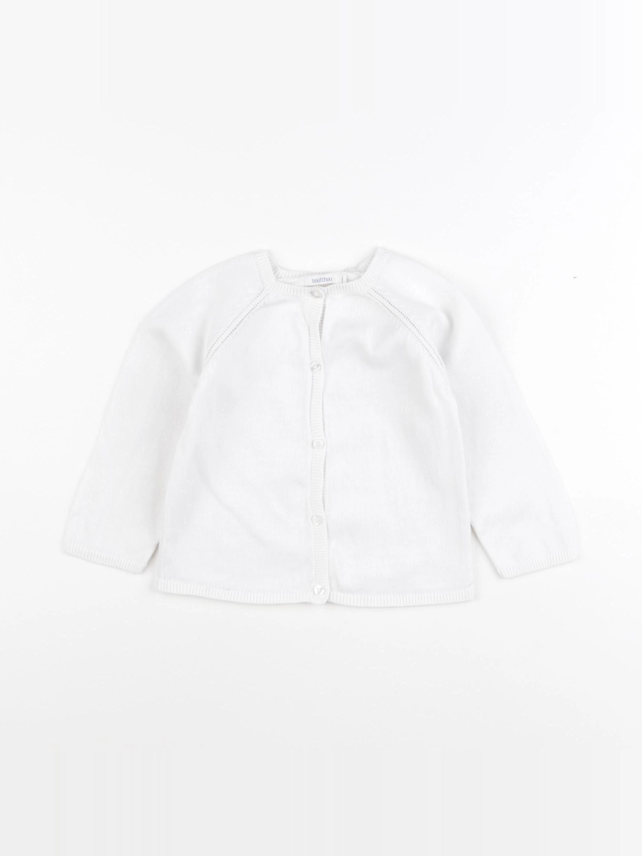 Boutchou - gilet blanc - 18 mois