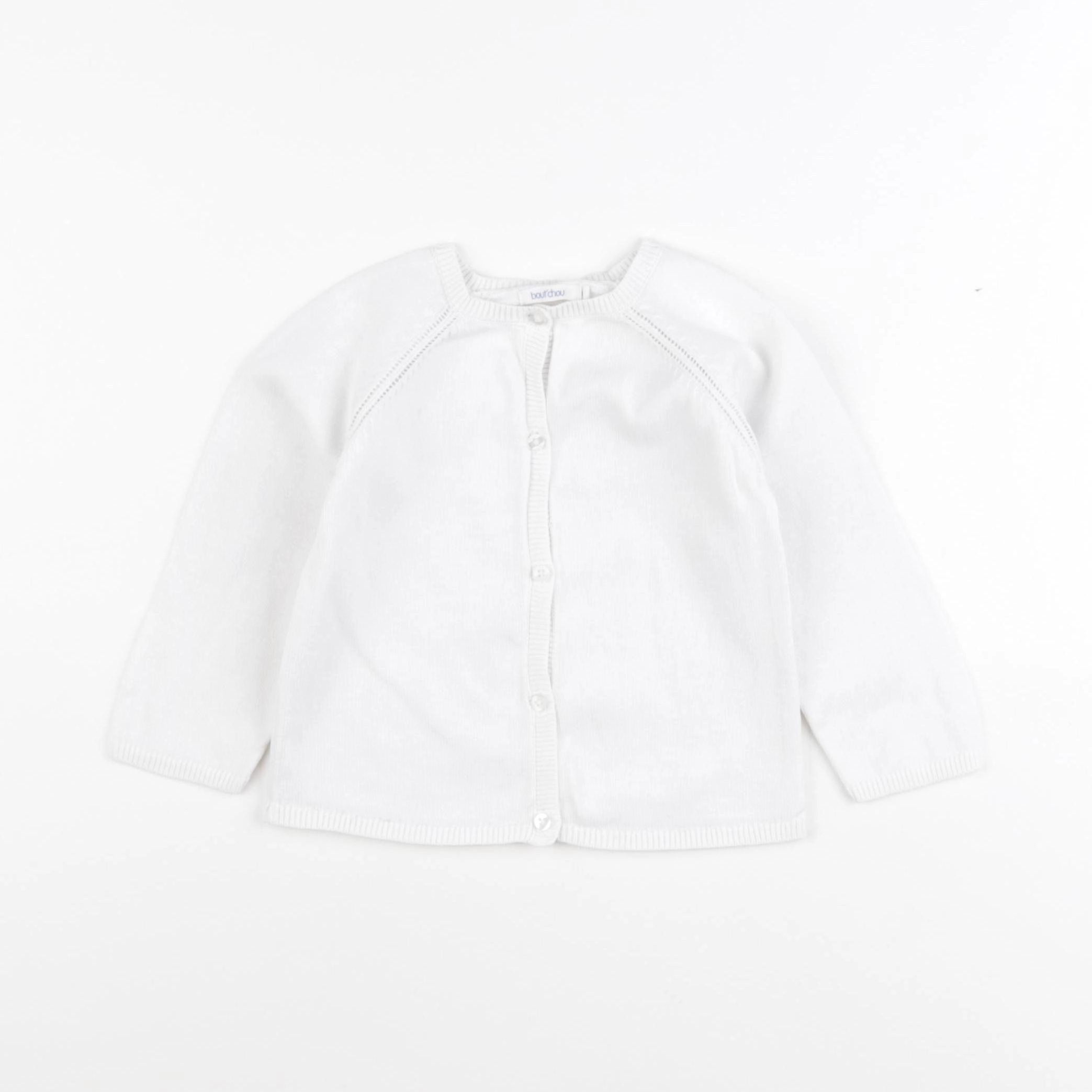 Boutchou - gilet blanc - 18 mois