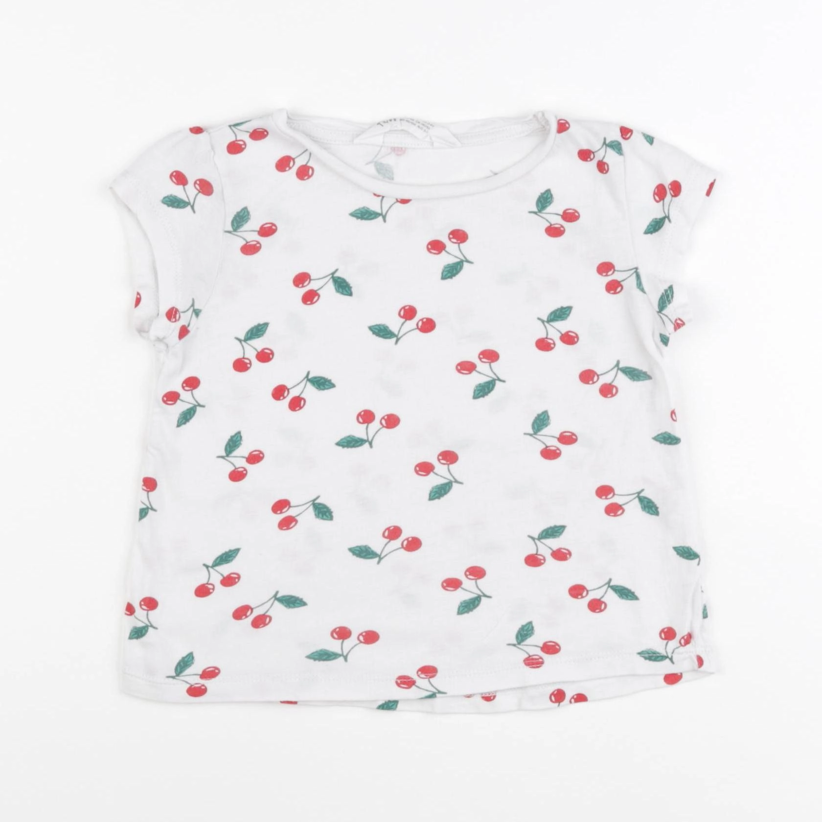 H&M - tee-shirt blanc, rouge - 2/4 ans