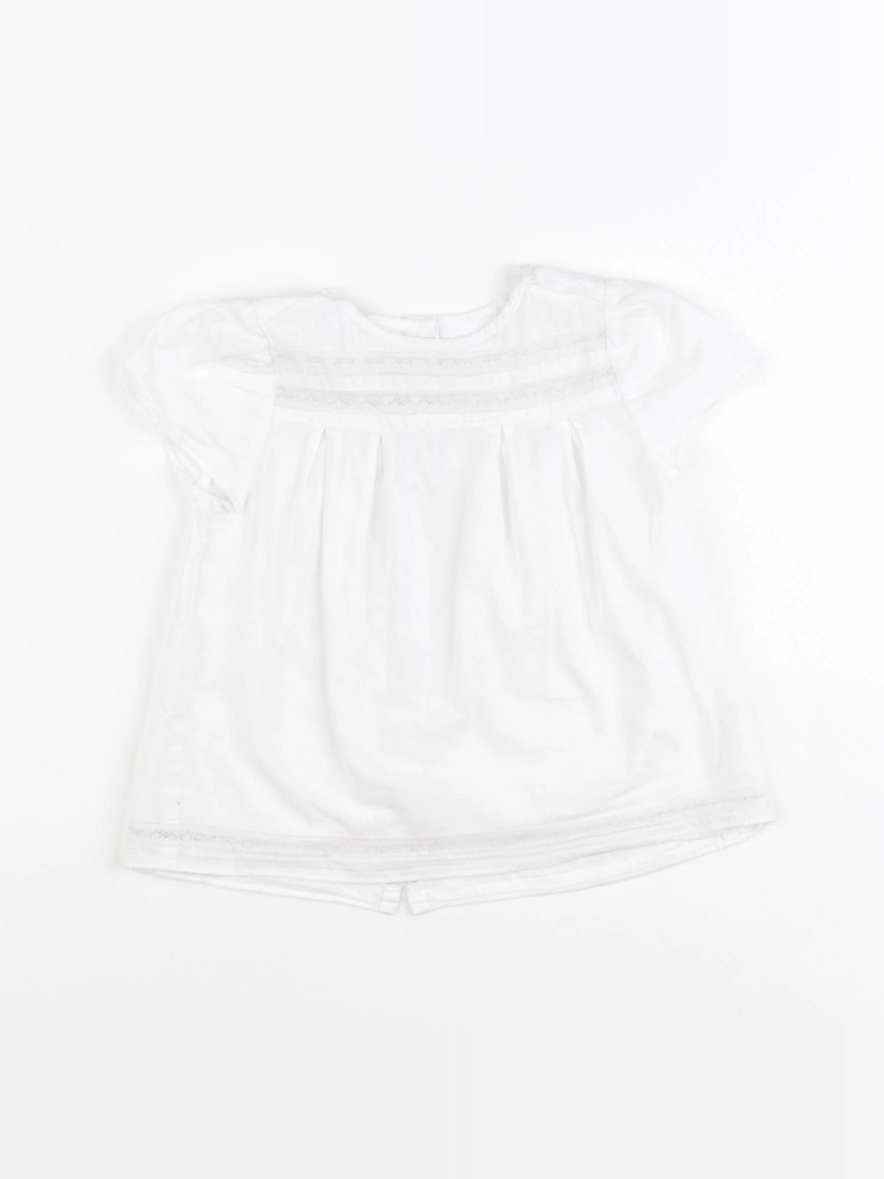 Vertbaudet - blouse blanc - 18 mois