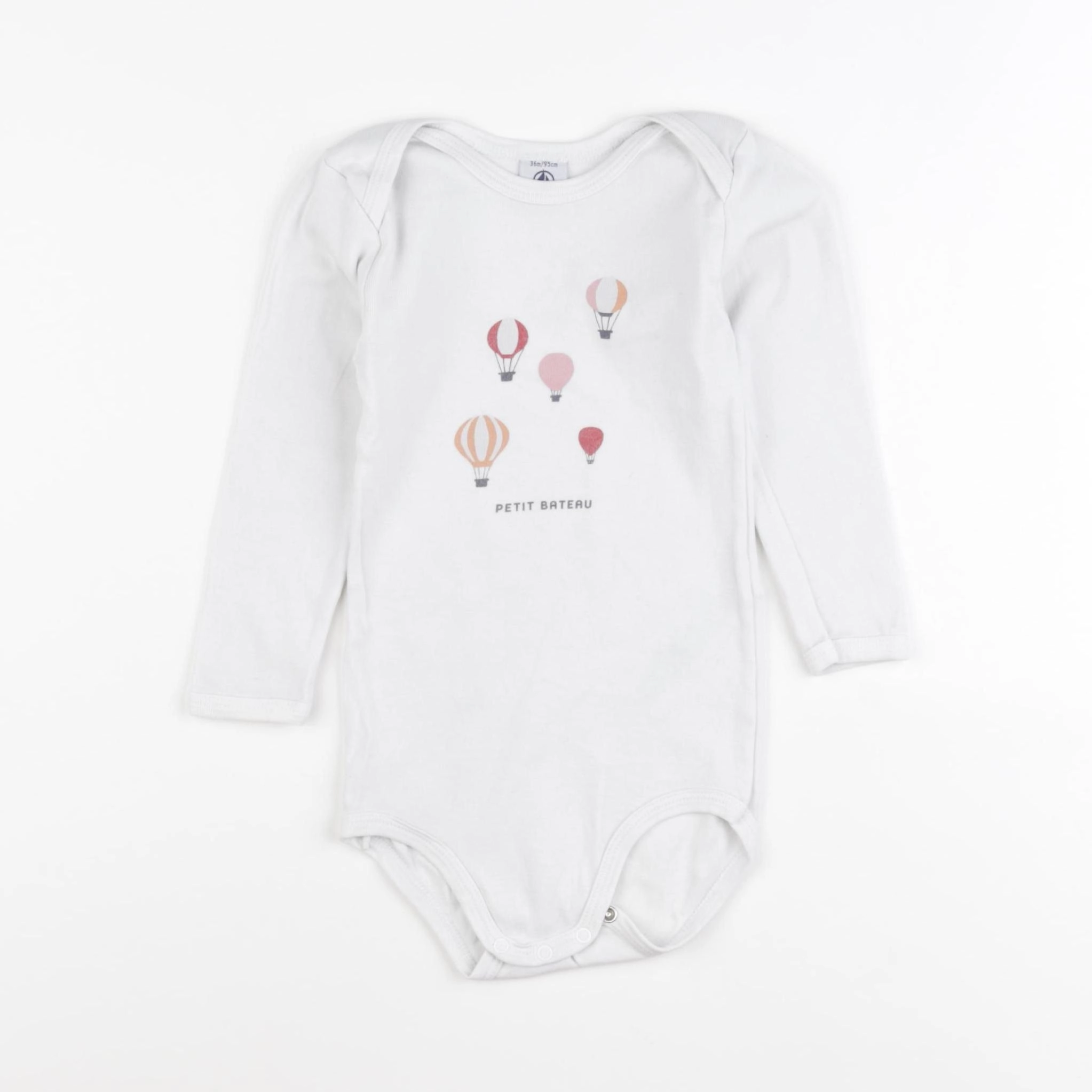 Petit Bateau - body blanc - 36 mois