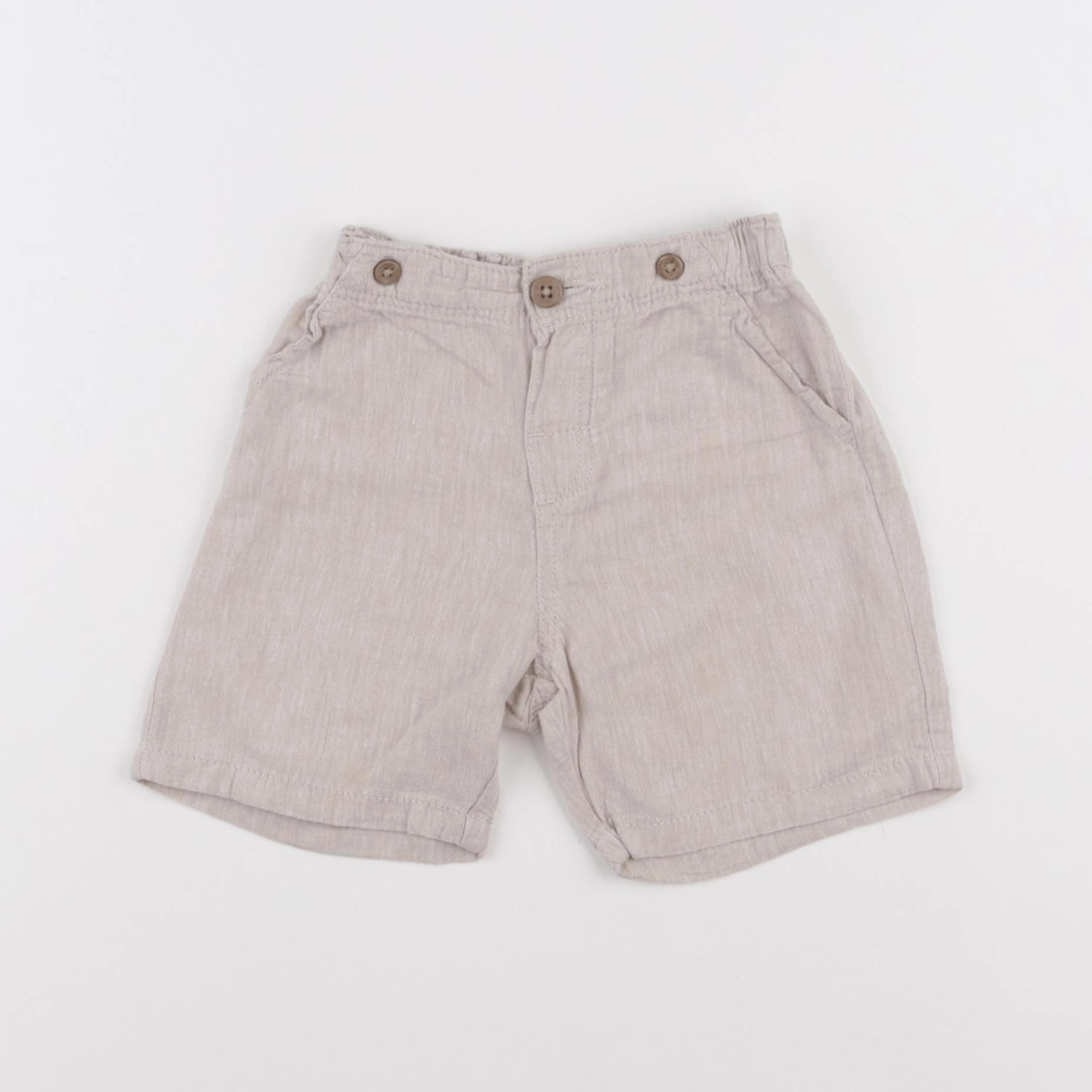 H&M - short beige - 12/18 mois