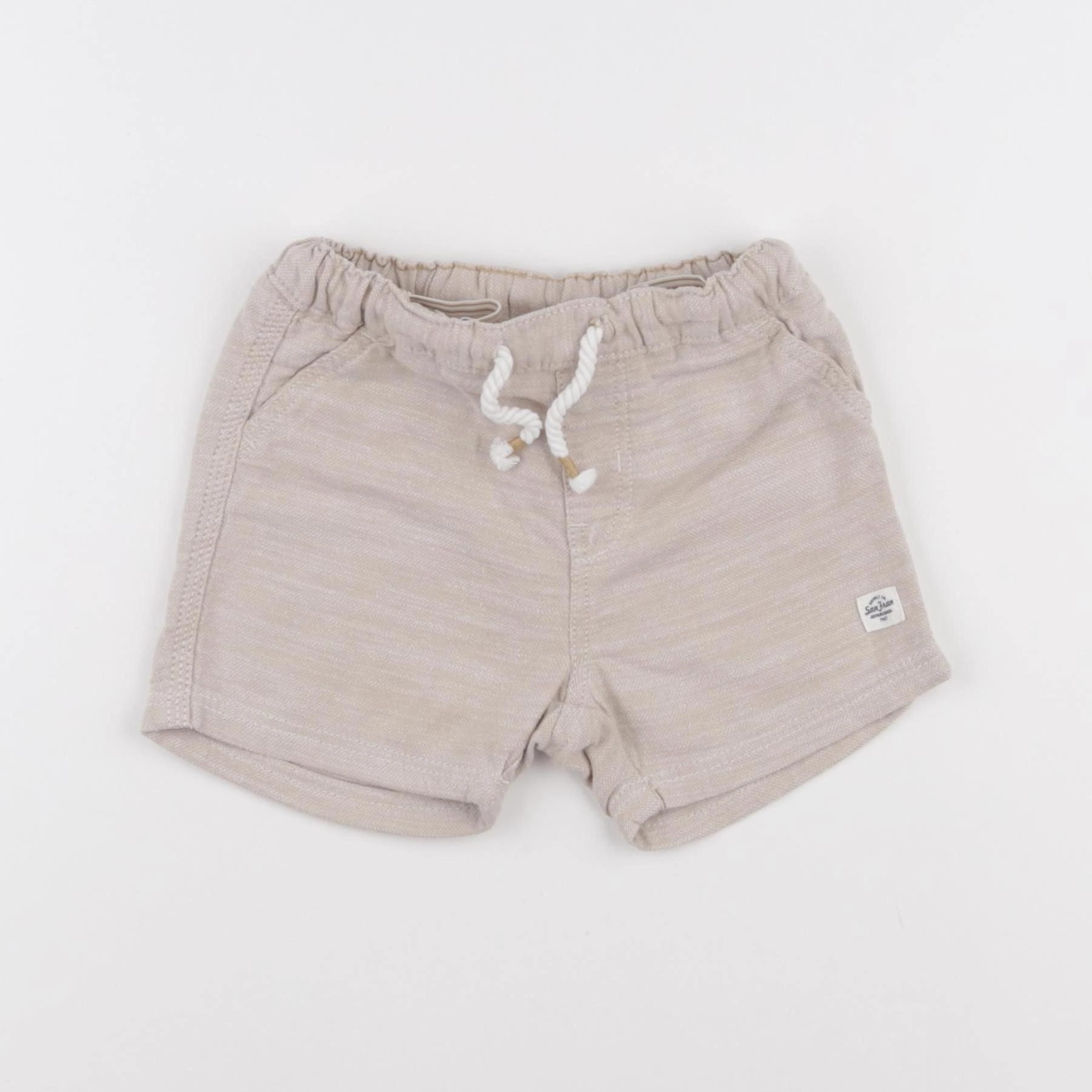 H&M - short beige - 12/18 mois