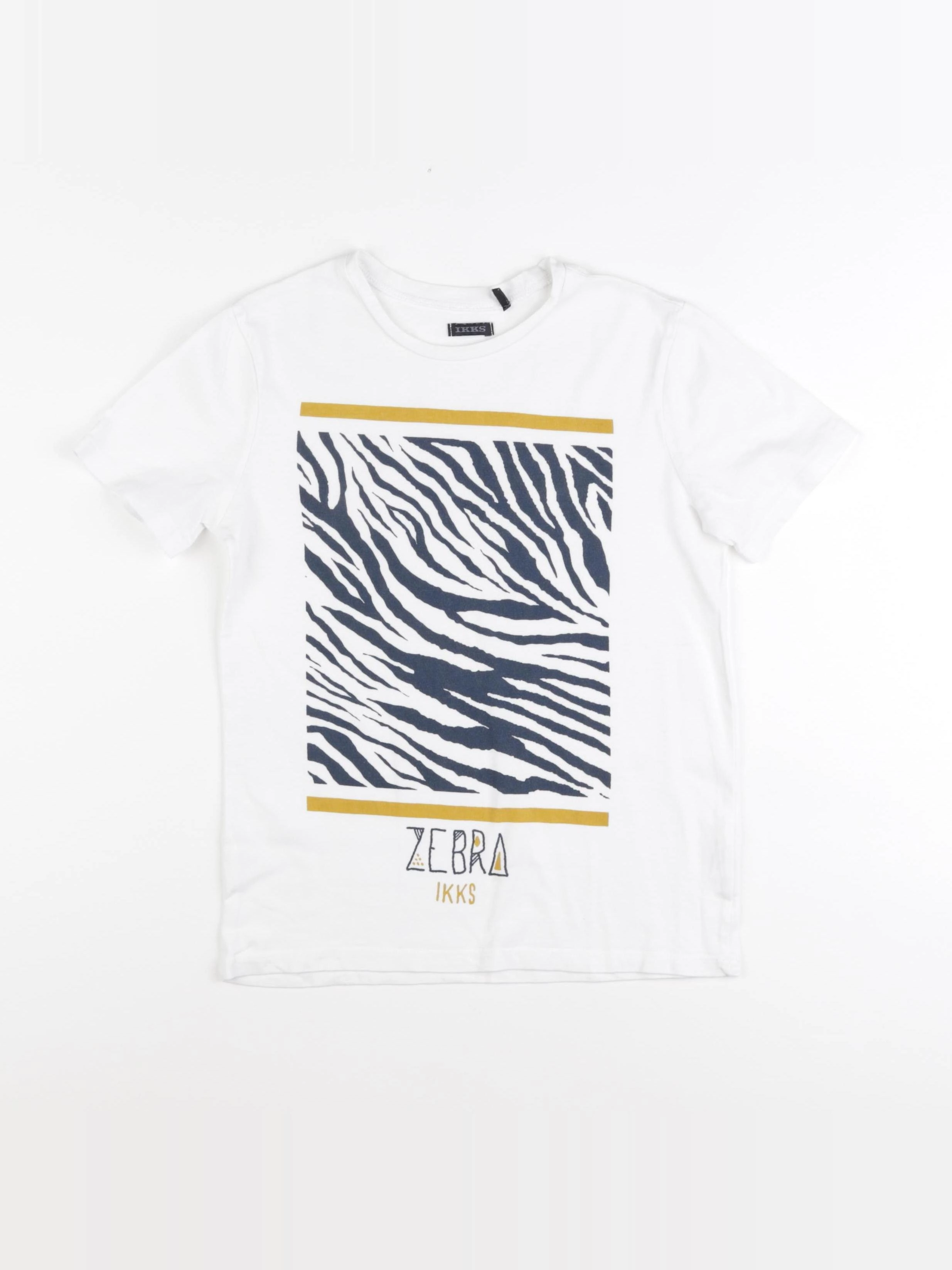 IKKS - tee-shirt blanc - 8 ans