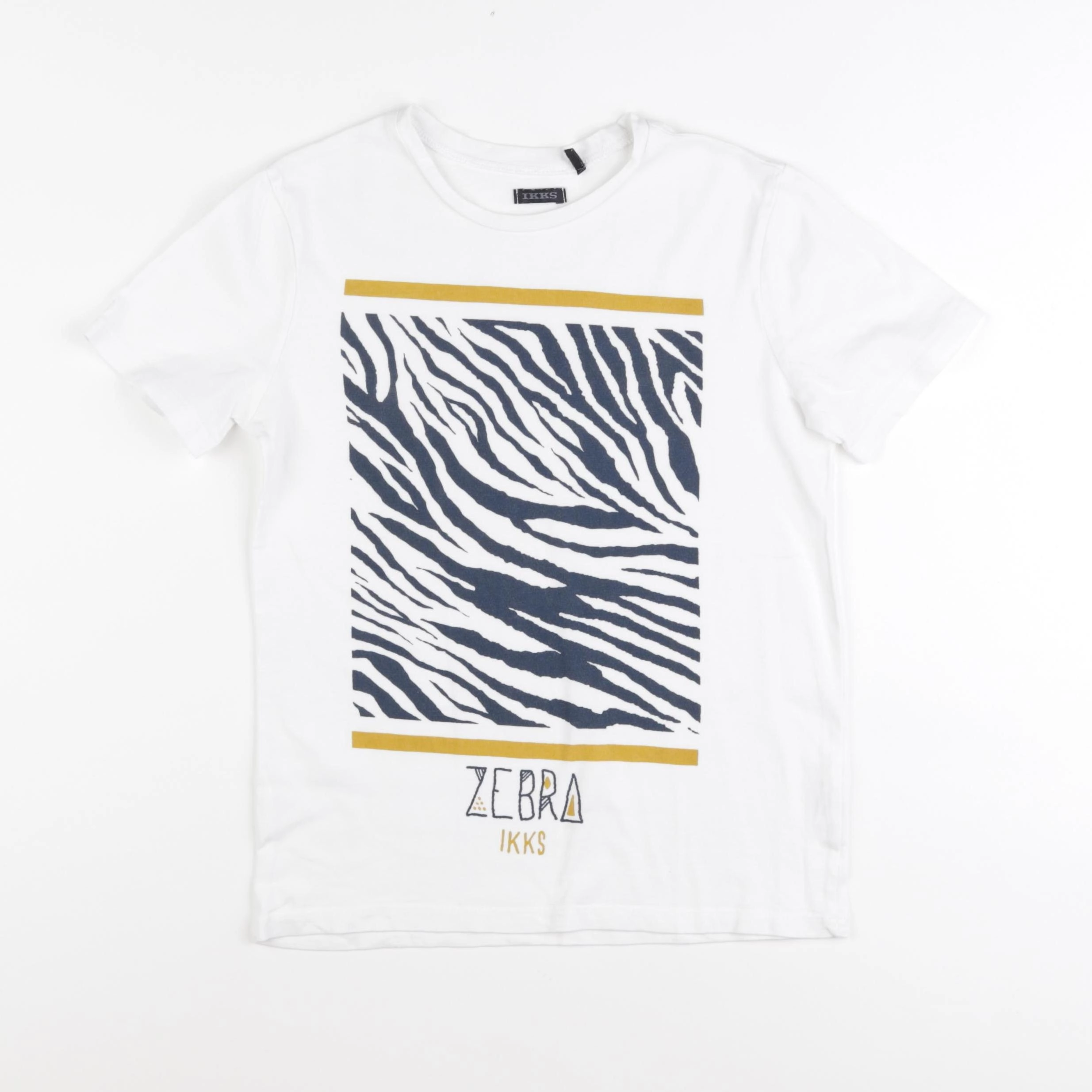 IKKS - tee-shirt blanc - 8 ans