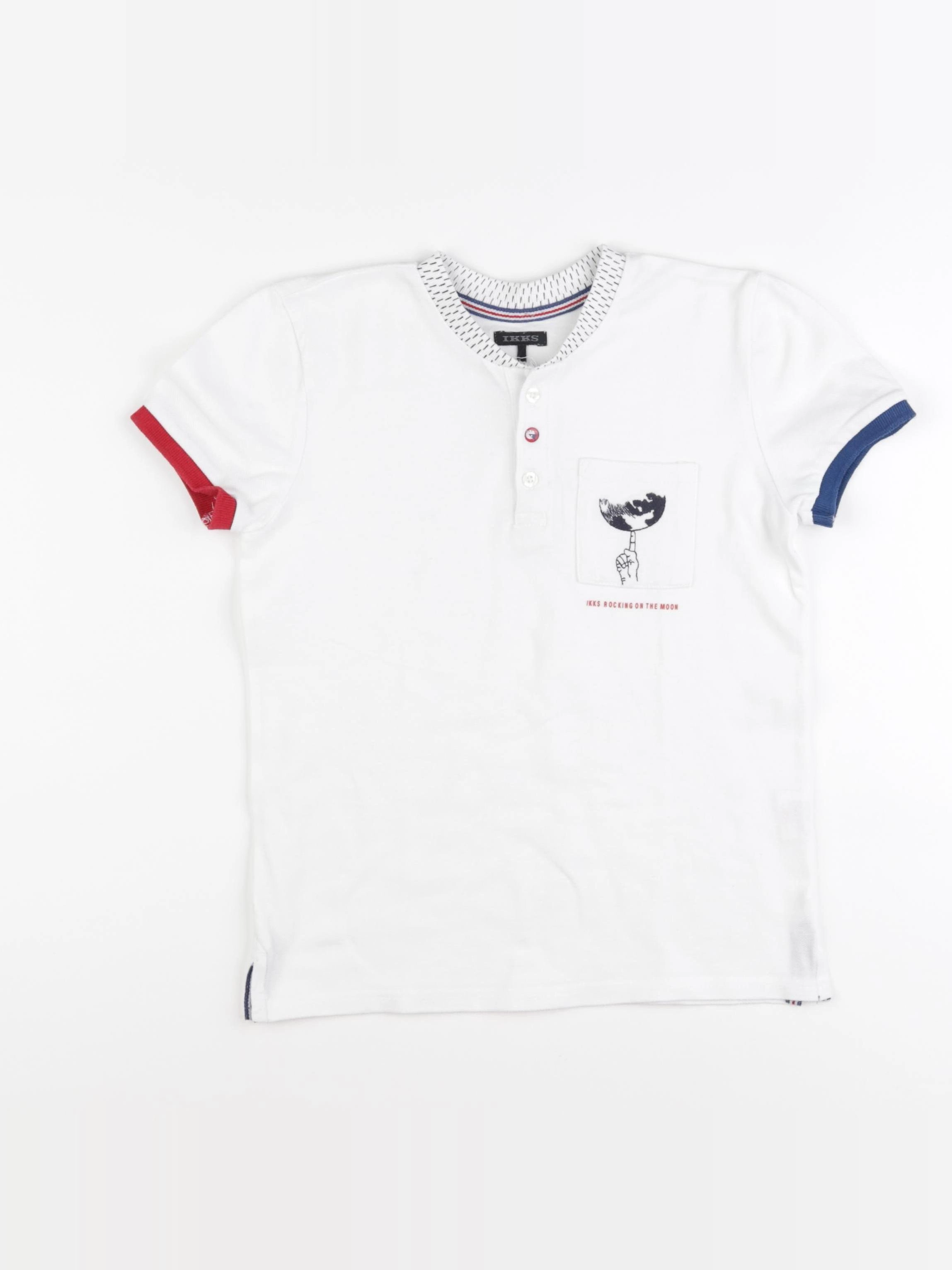 IKKS - polo blanc - 8 ans