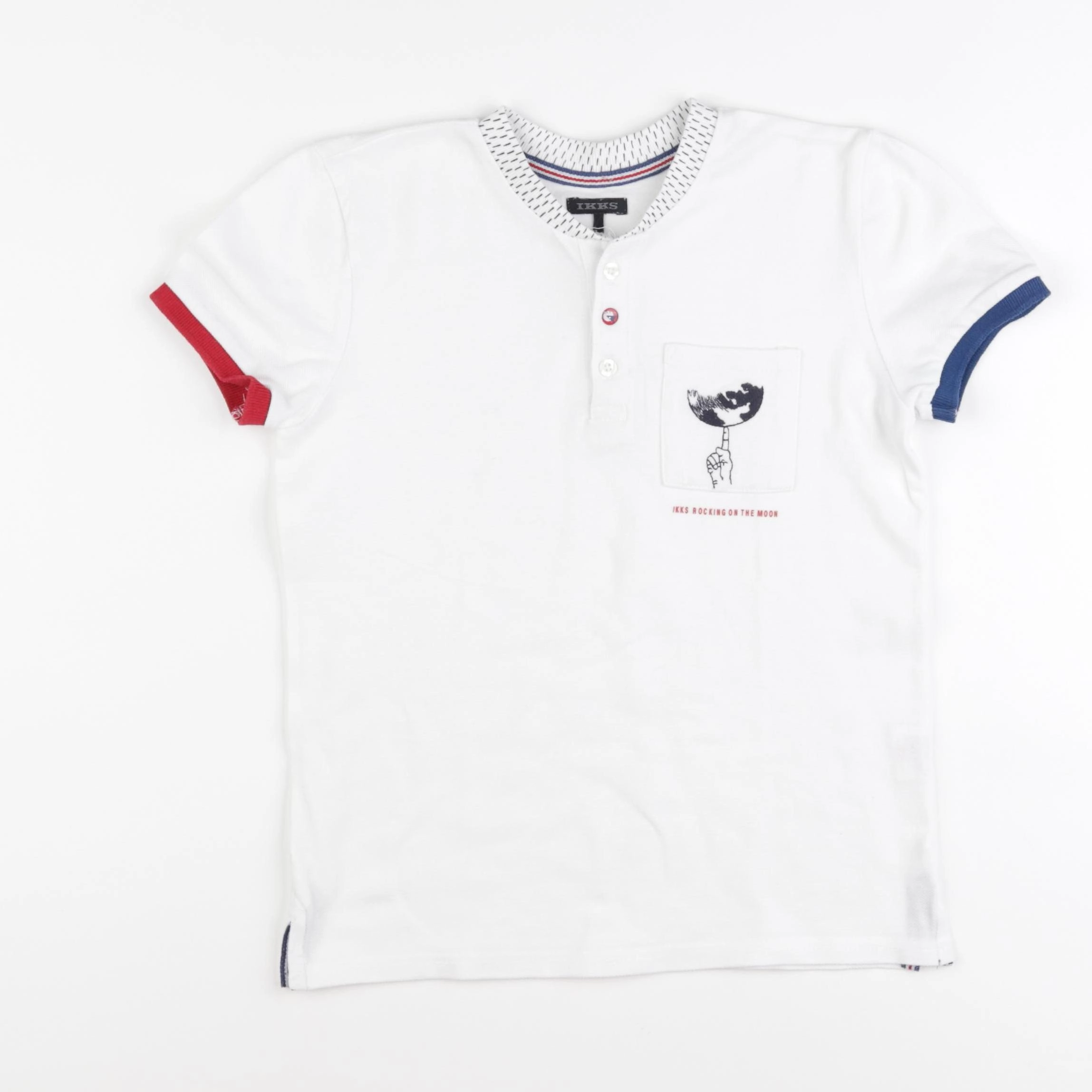 IKKS - polo blanc - 8 ans