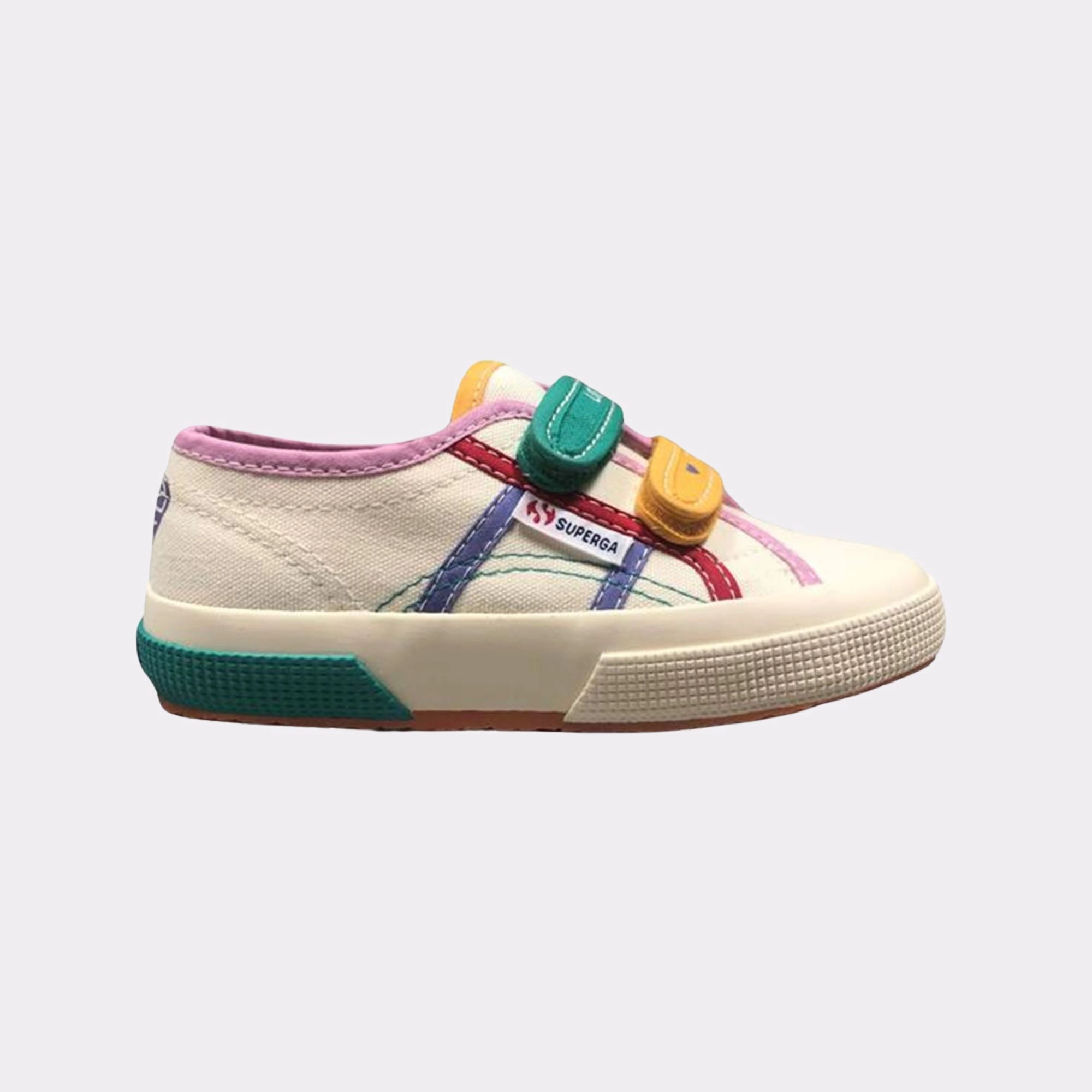 Superga - tennis à scratch multicolore - pointure 35