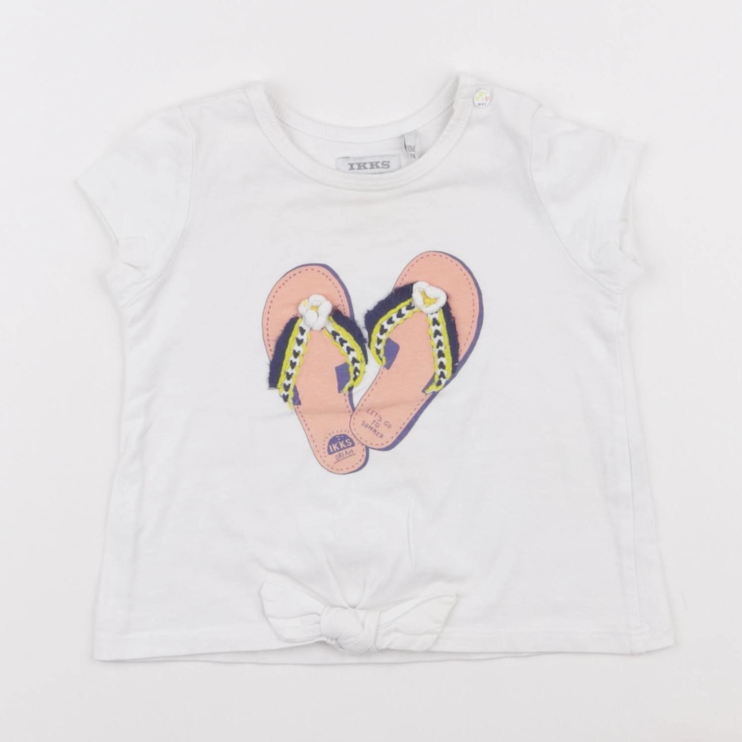 IKKS - tee-shirt blanc - 12 mois