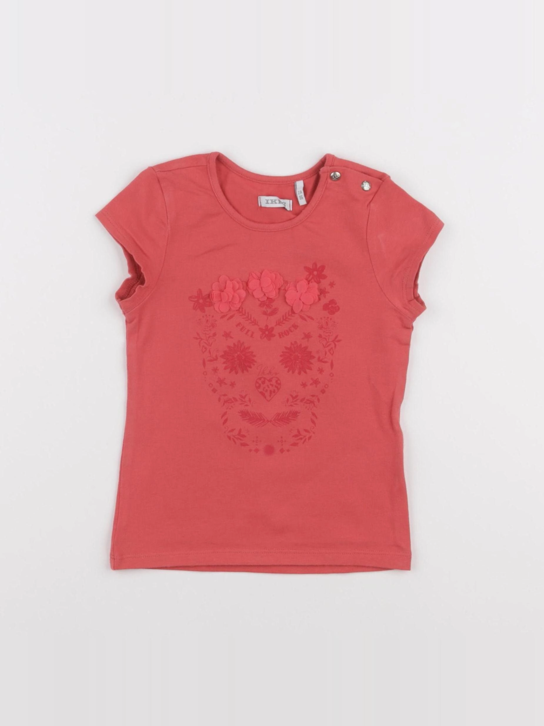 IKKS - tee-shirt rose - 2 ans