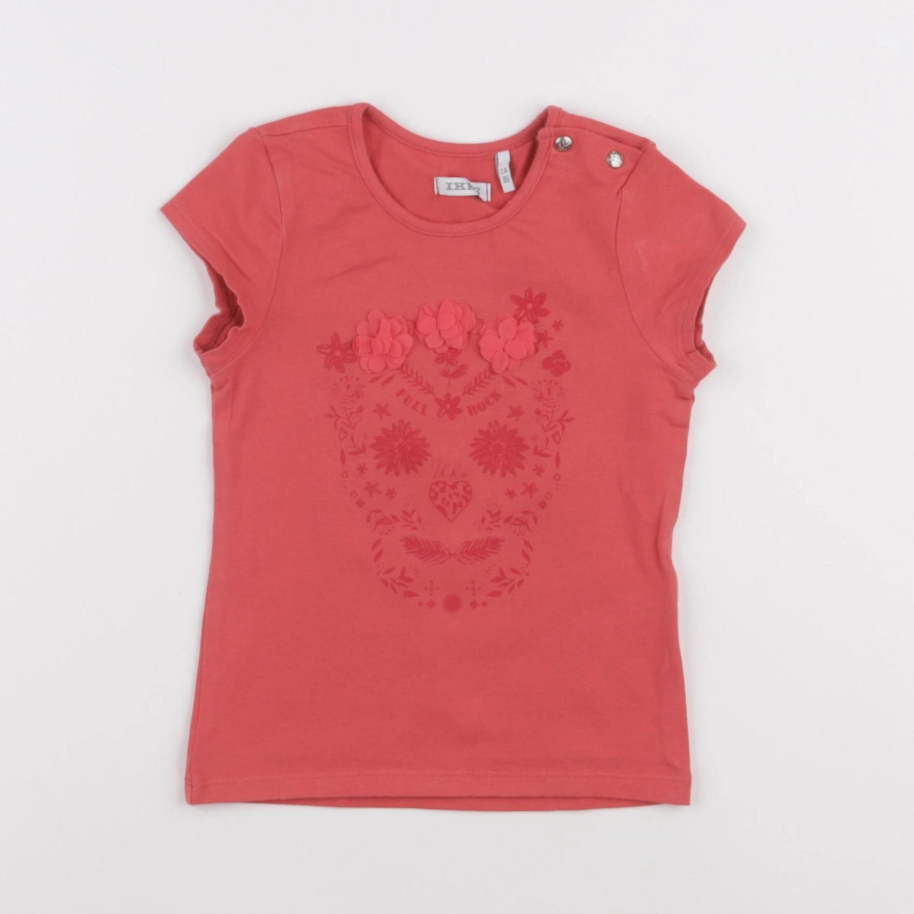 IKKS - tee-shirt rose - 2 ans