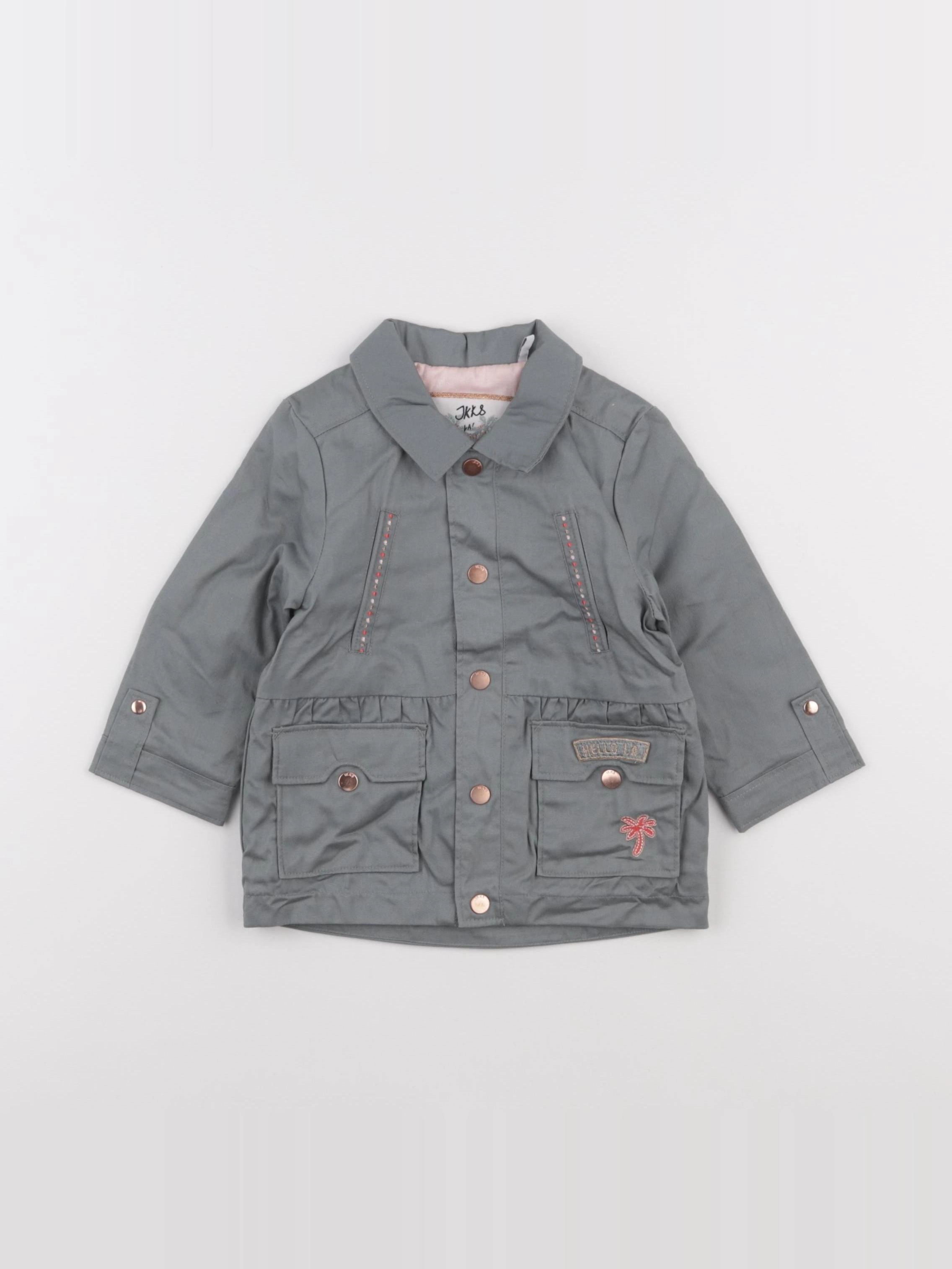 IKKS - veste imprimé au dos vert - 12 mois
