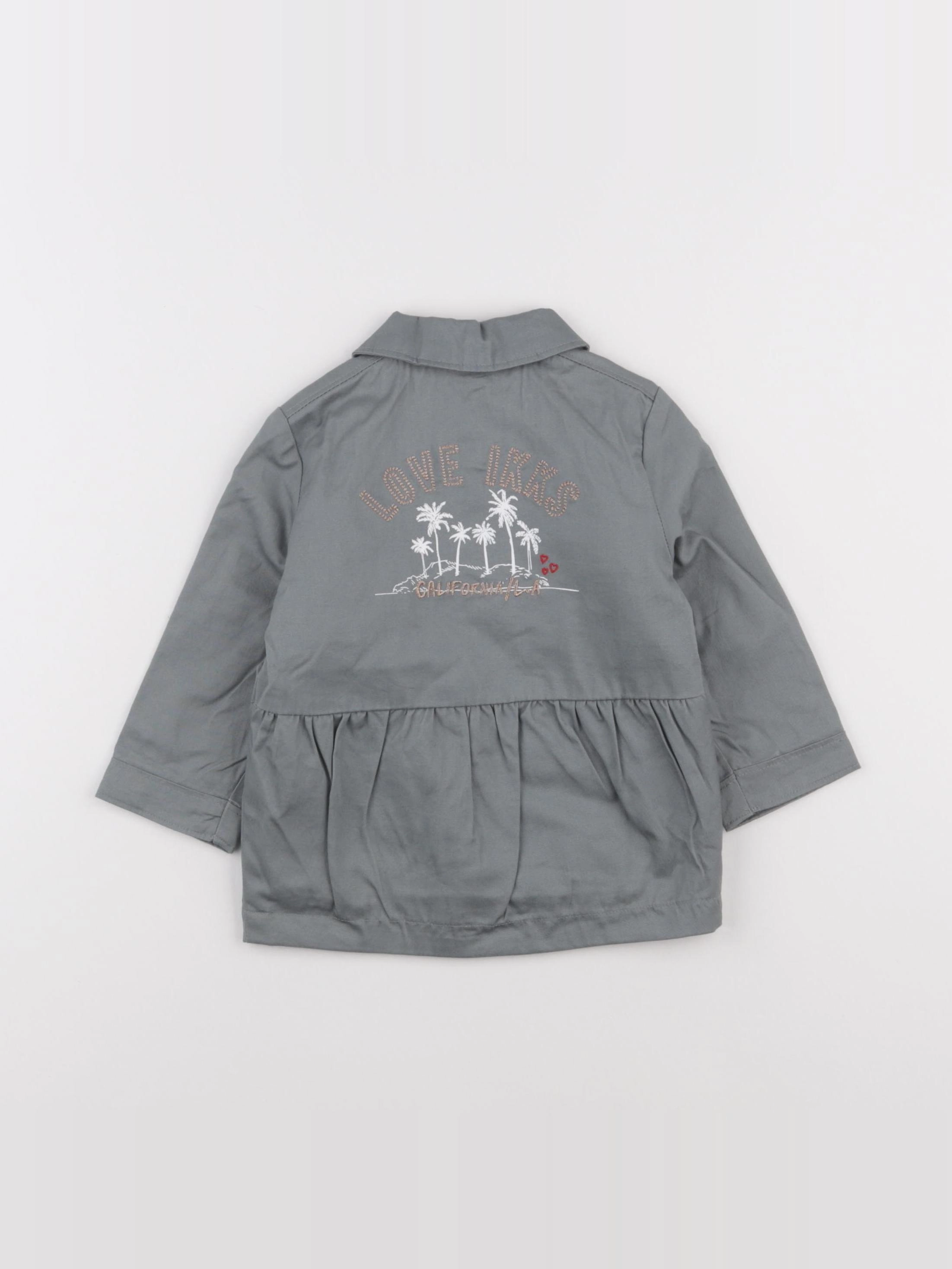 IKKS - veste imprimé au dos vert - 12 mois