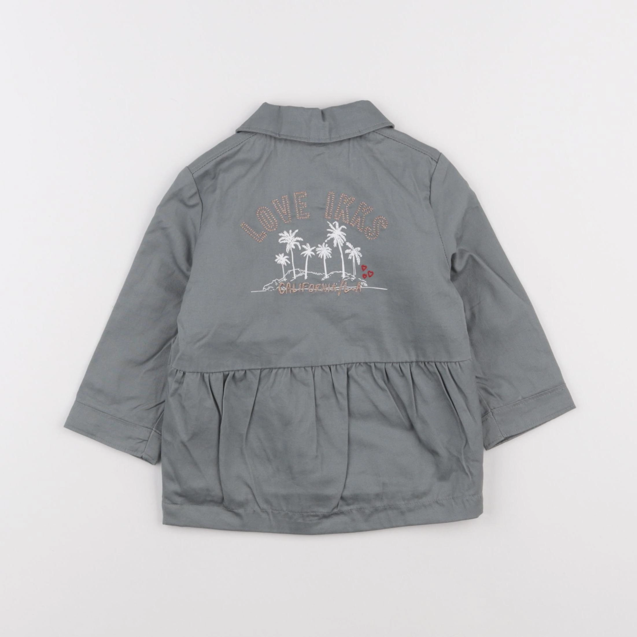 IKKS - veste imprimé au dos vert - 12 mois