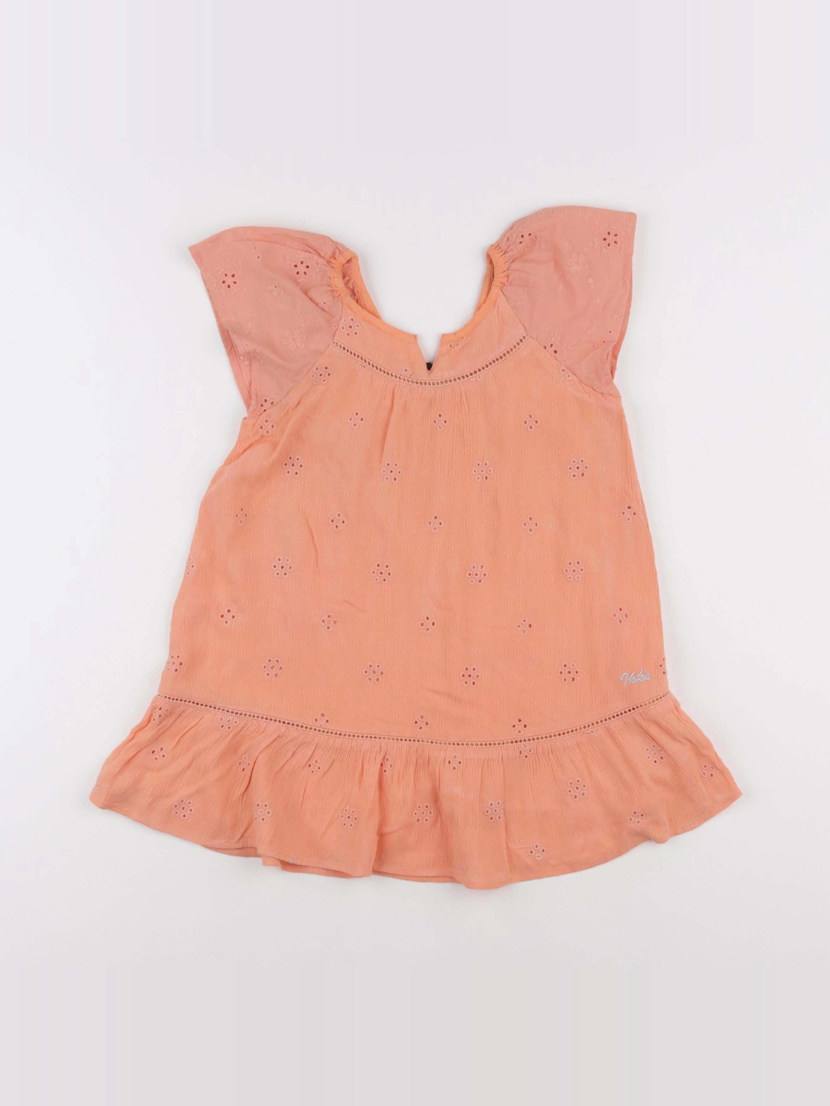 IKKS - robe orange - 3 ans