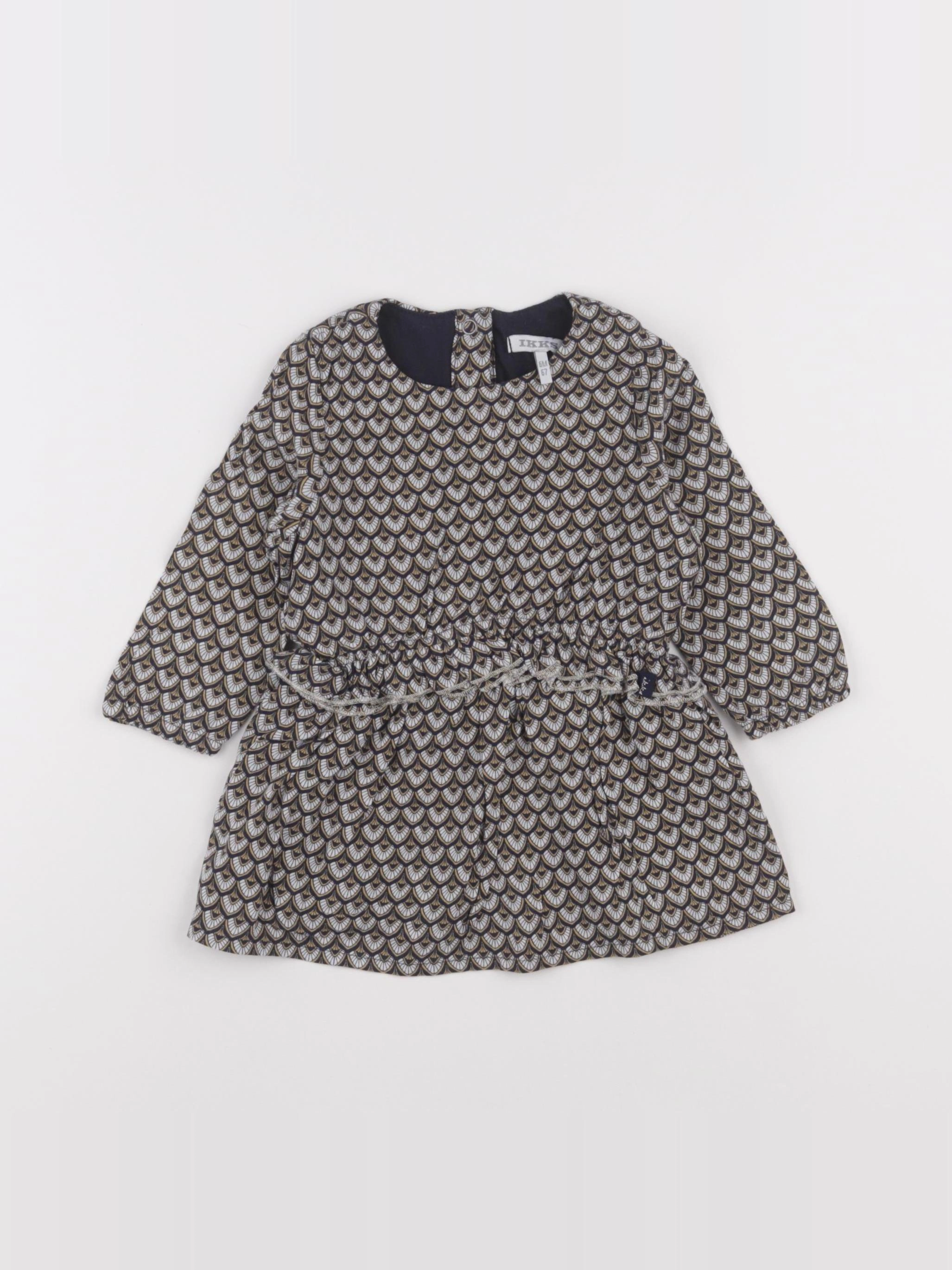 IKKS - robe bleu - 6 mois
