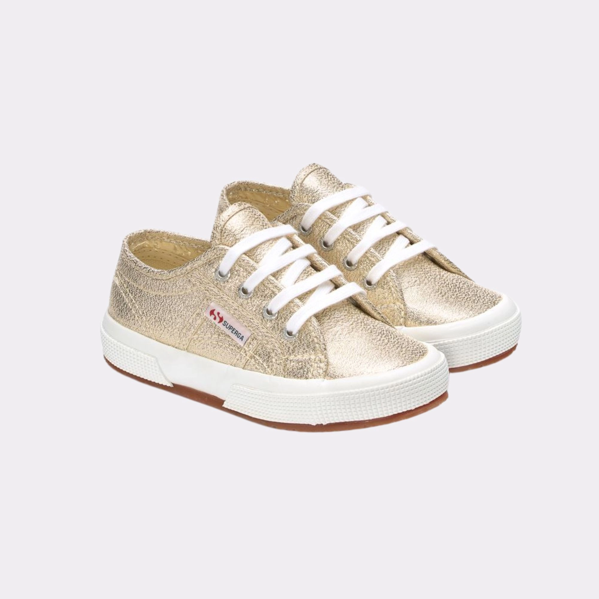 Superga - tennis à lacets or - pointure 35