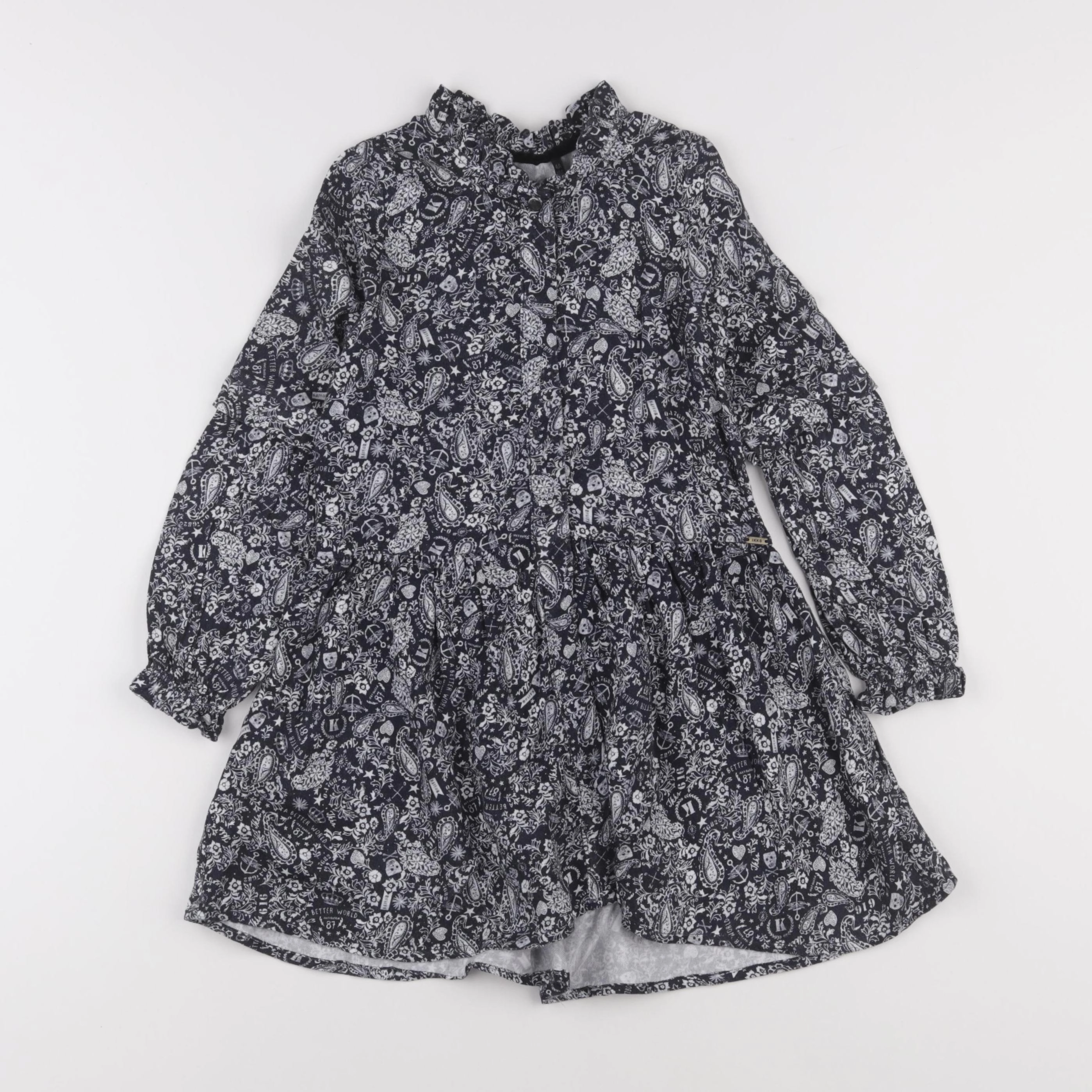 IKKS - robe noir - 4 ans