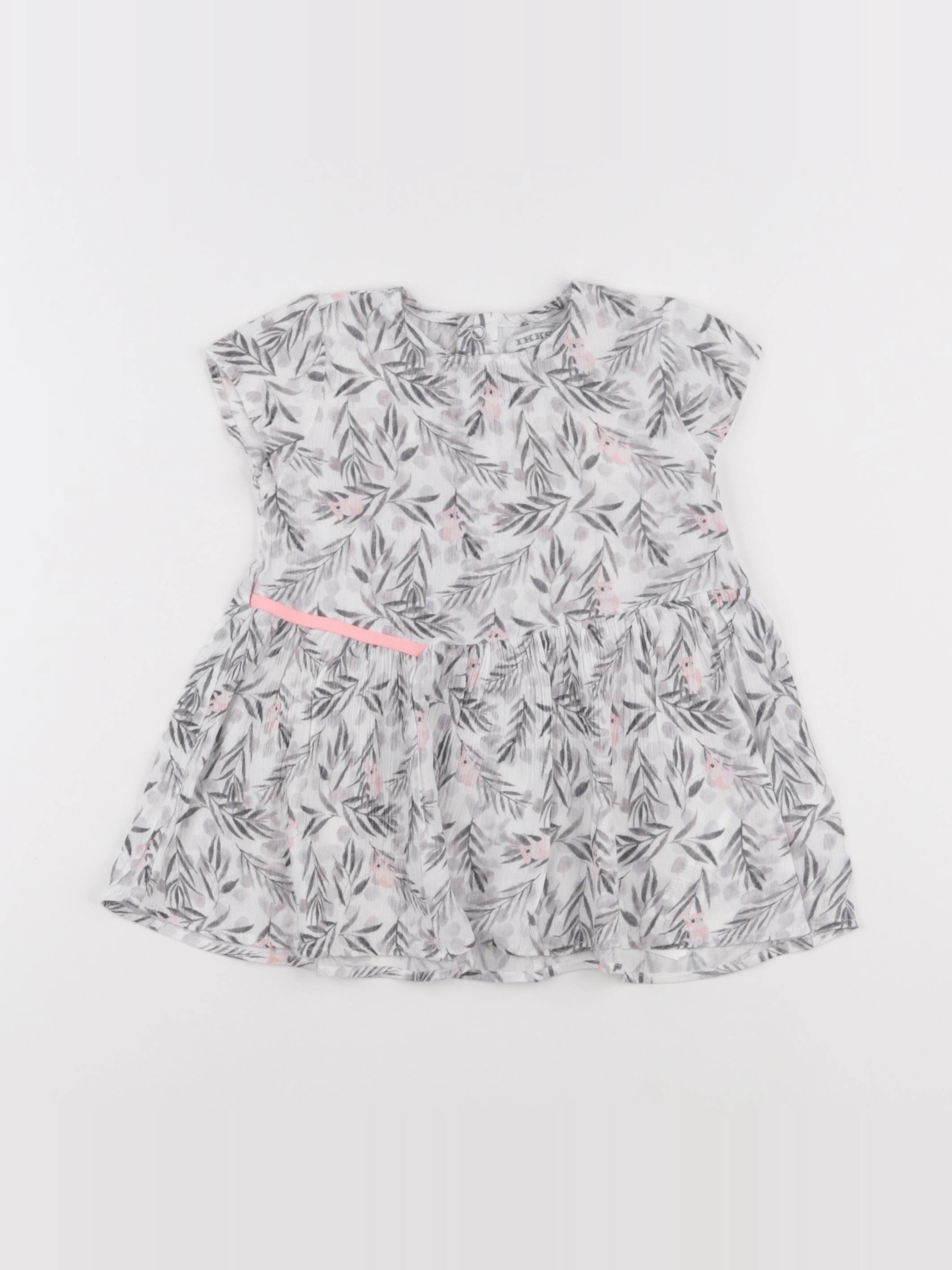 IKKS - robe blanc - 12 mois