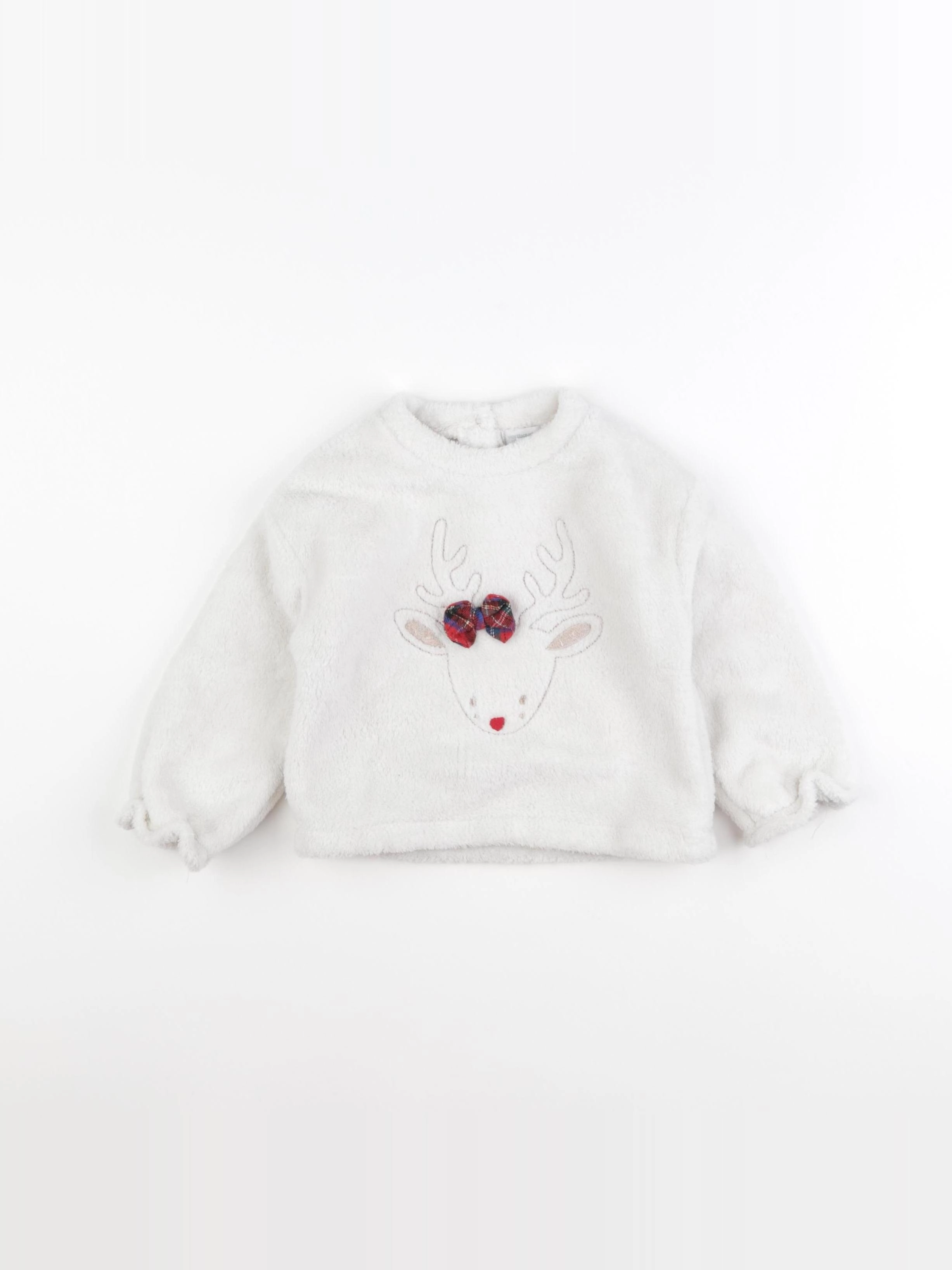 Vertbaudet - sweat beige - 24 mois
