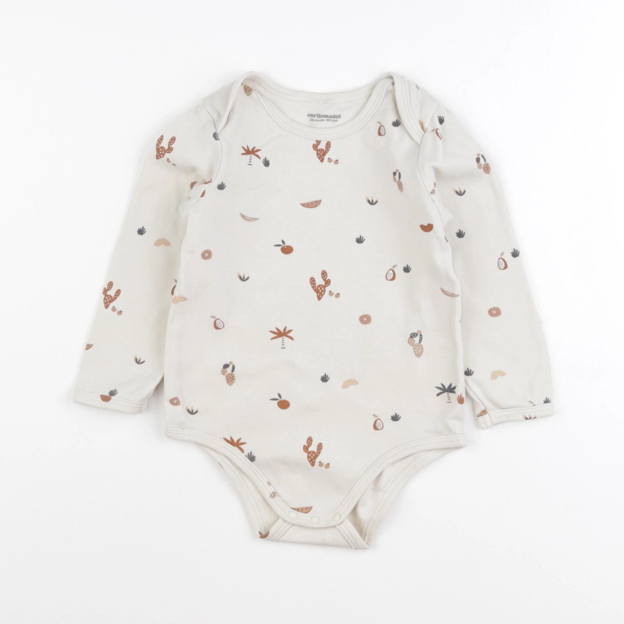 Vertbaudet - body beige - 36 mois
