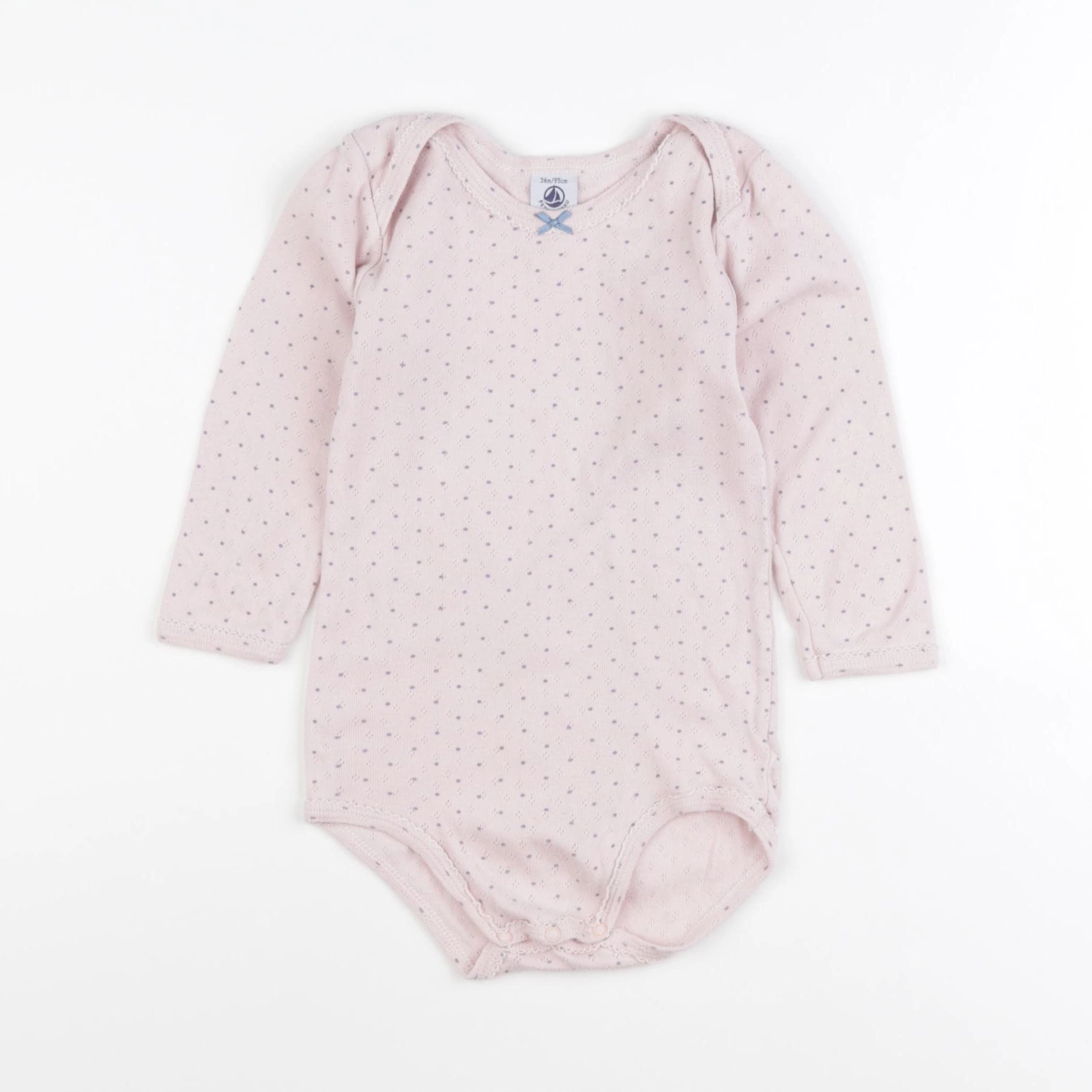 Petit Bateau - body rose - 36 mois