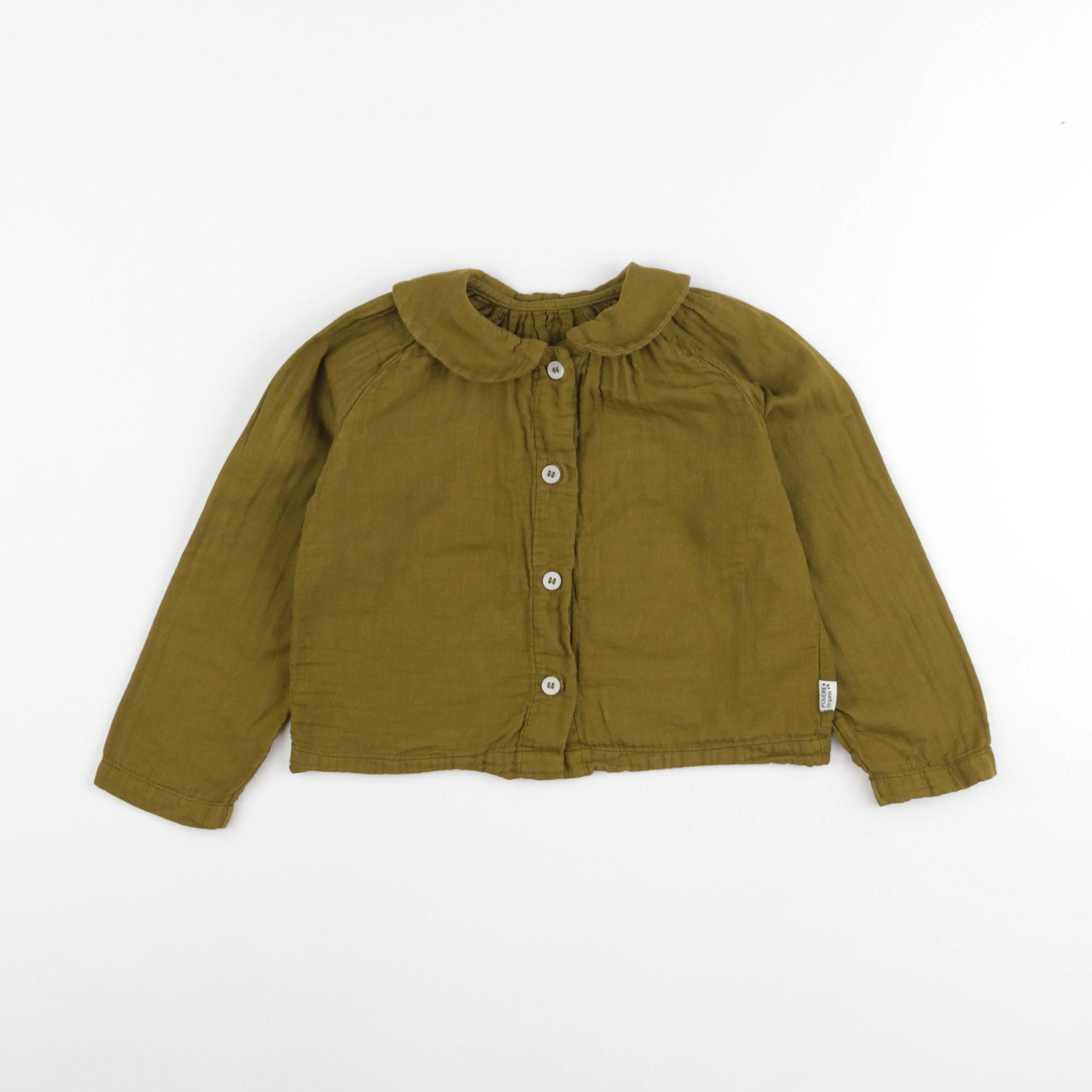Poudre Organic - blouse vert - 24 mois