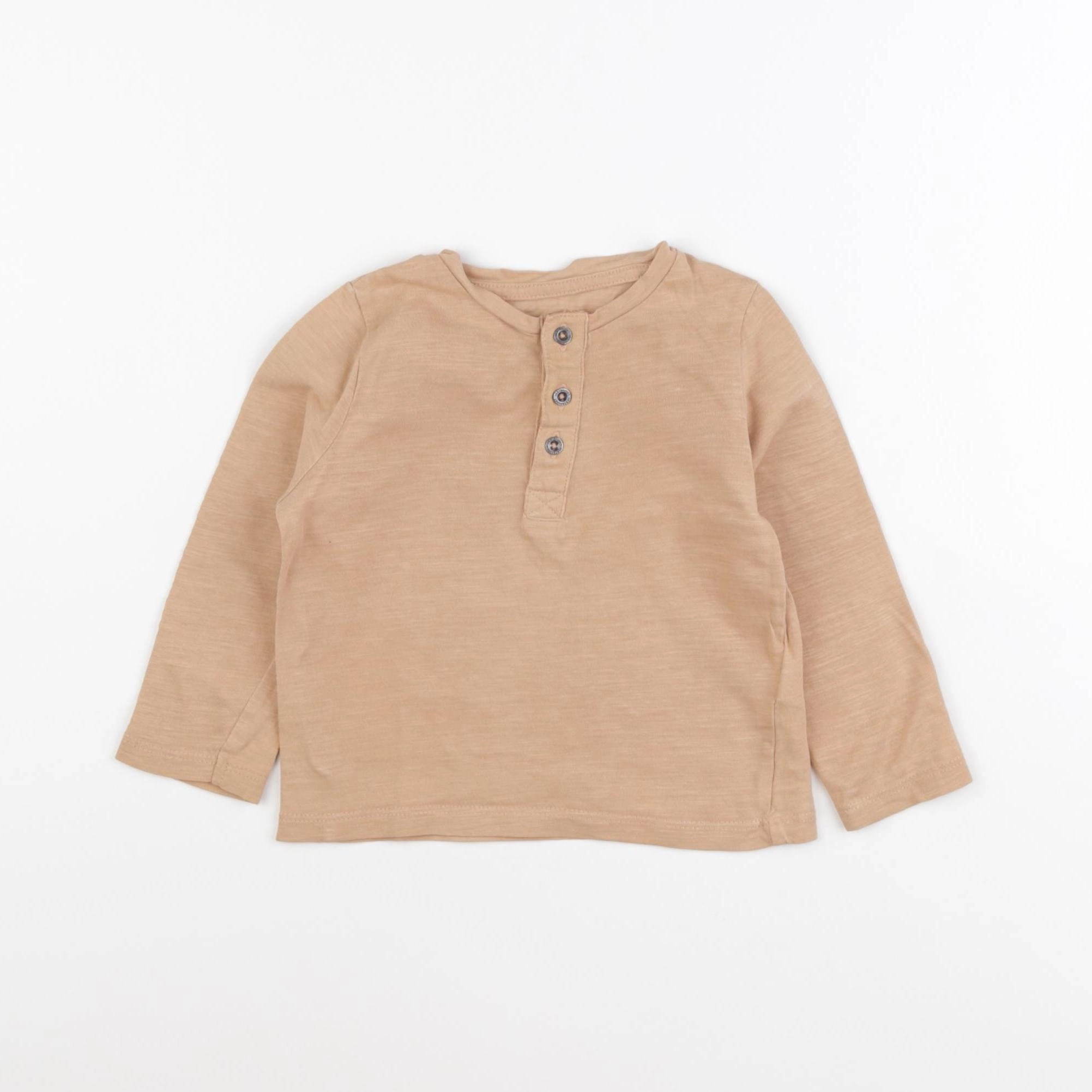 Vertbaudet - tee-shirt marron - 12 mois