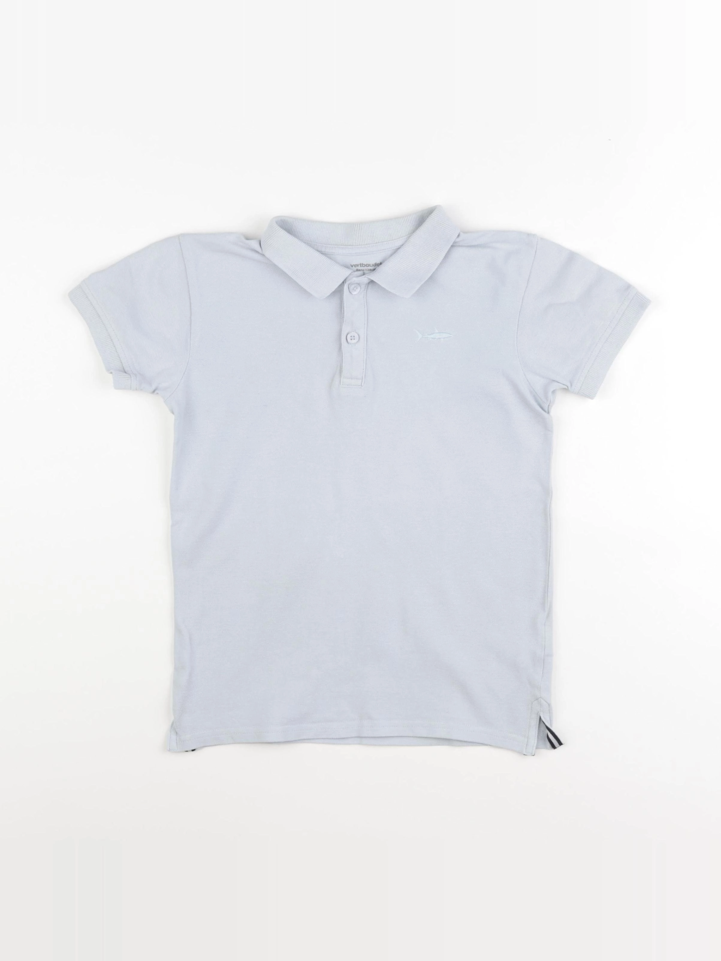 Vertbaudet - polo bleu - 8 ans