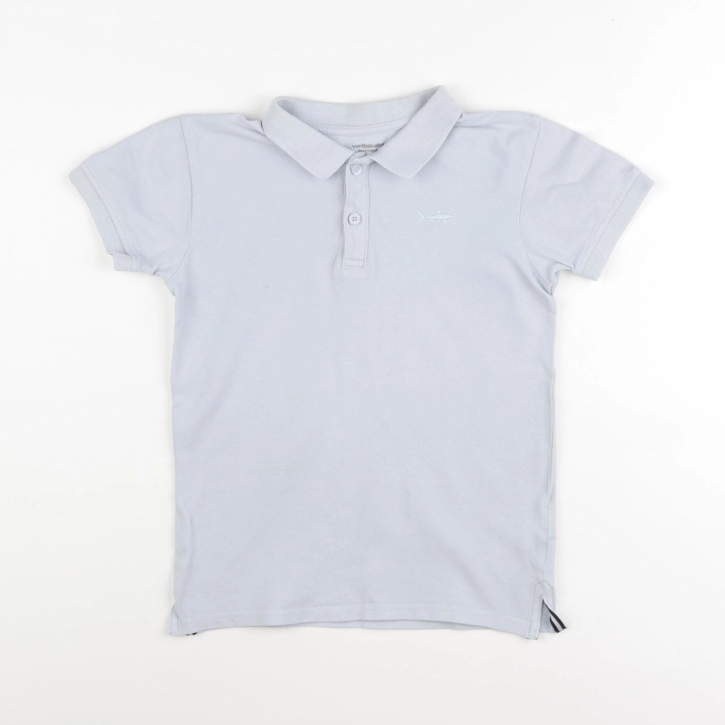 Vertbaudet - polo bleu - 8 ans