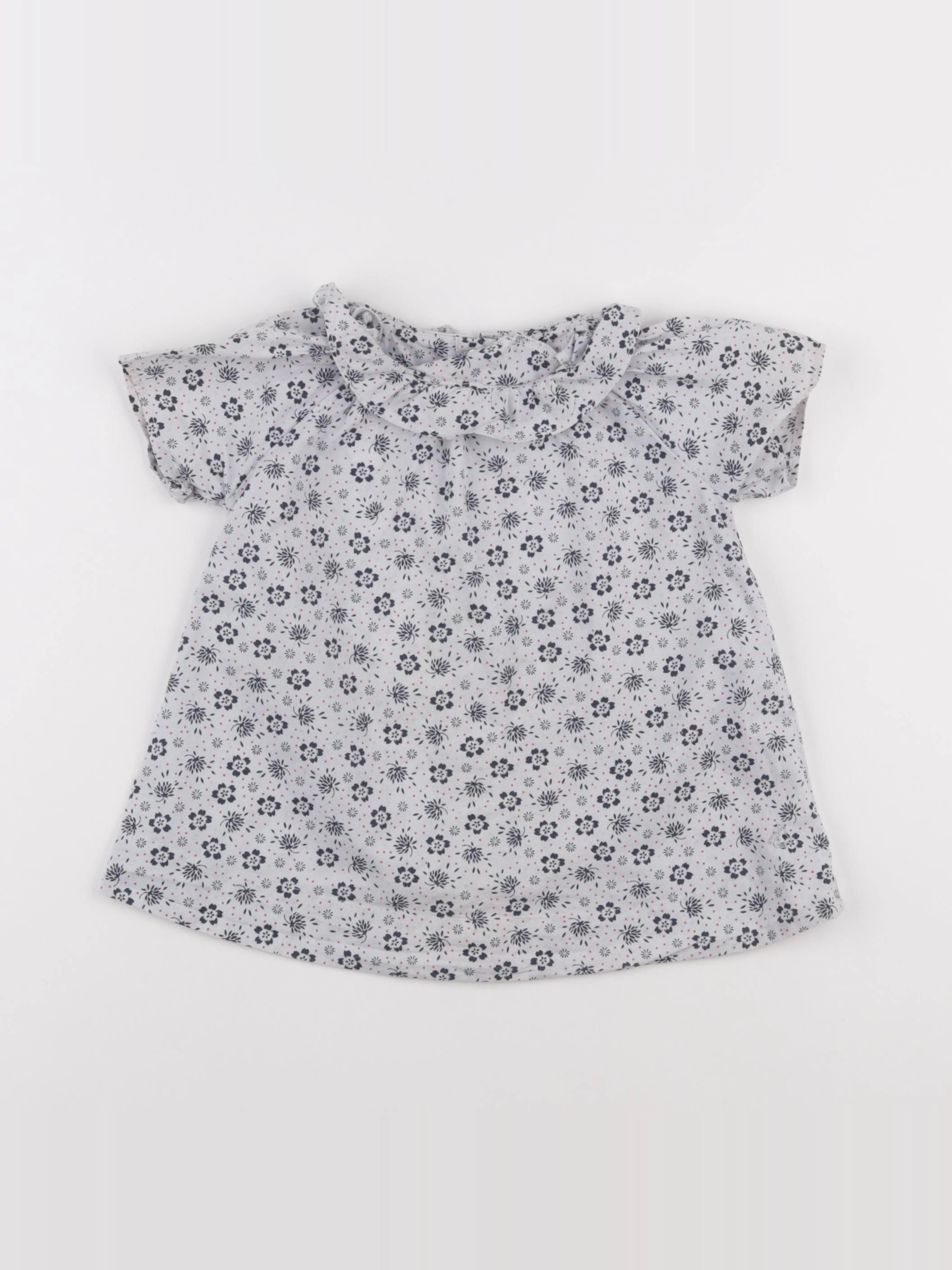 Petit Bateau - blouse blanc - 36 mois