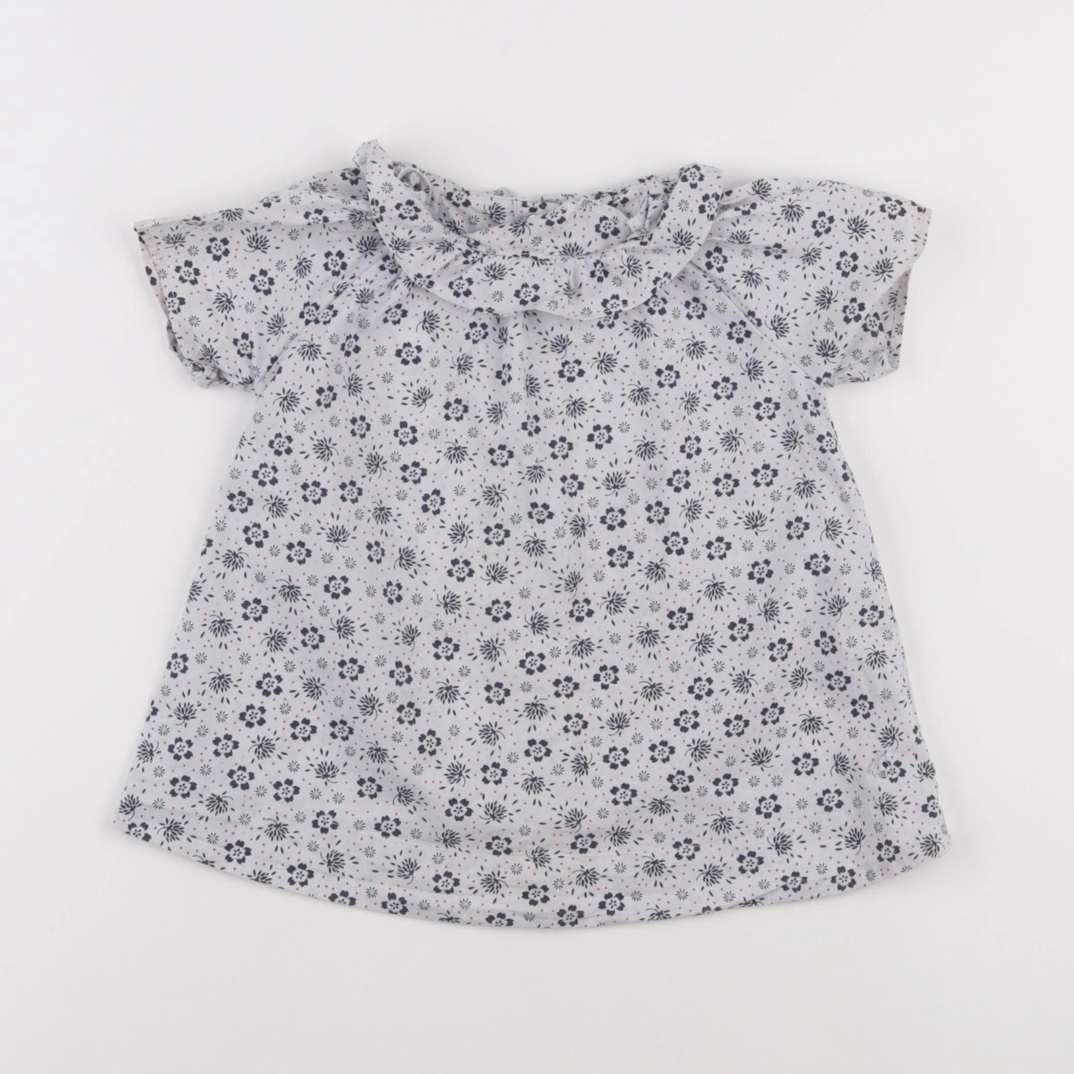 Petit Bateau - blouse blanc - 36 mois