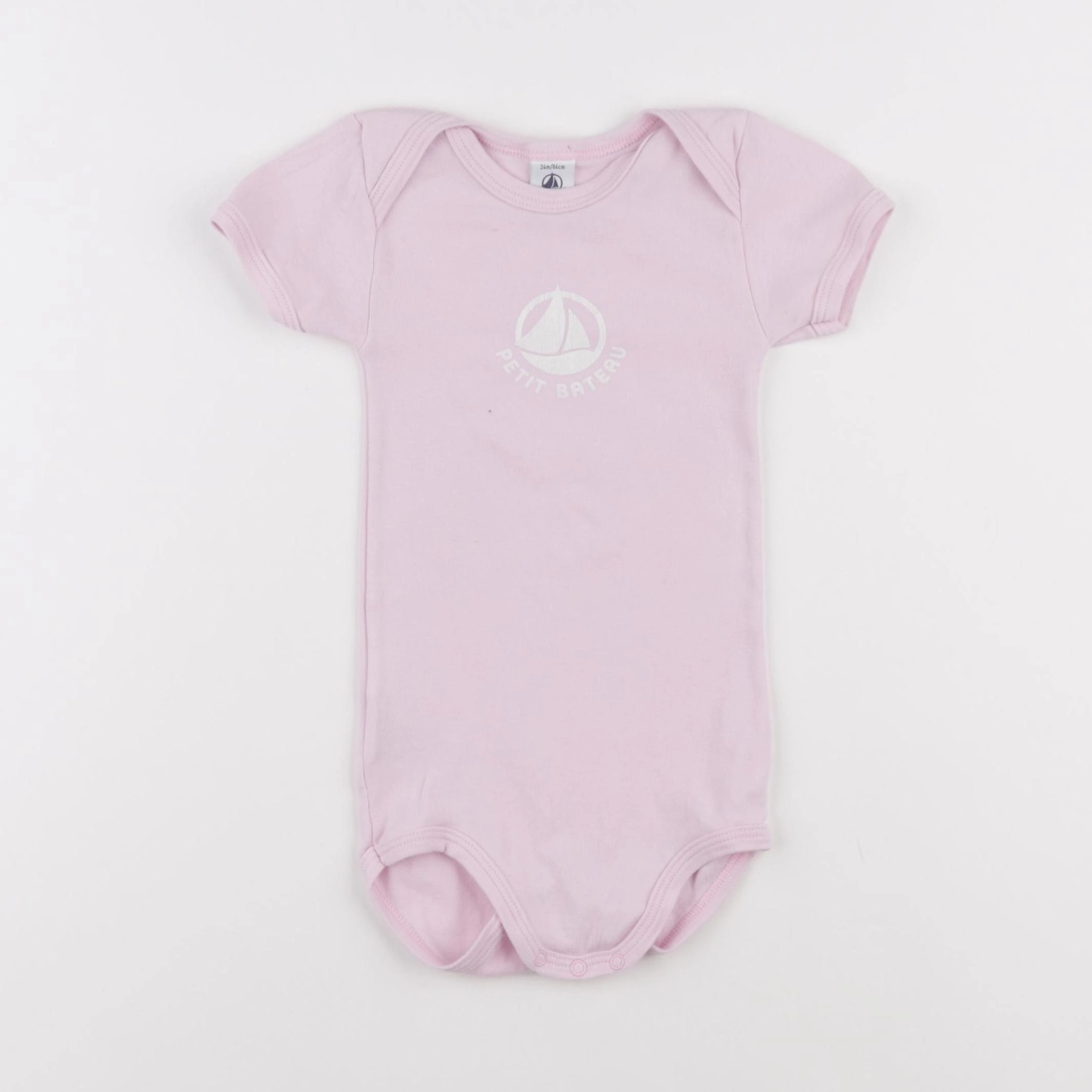 Petit Bateau - body rose - 24 mois