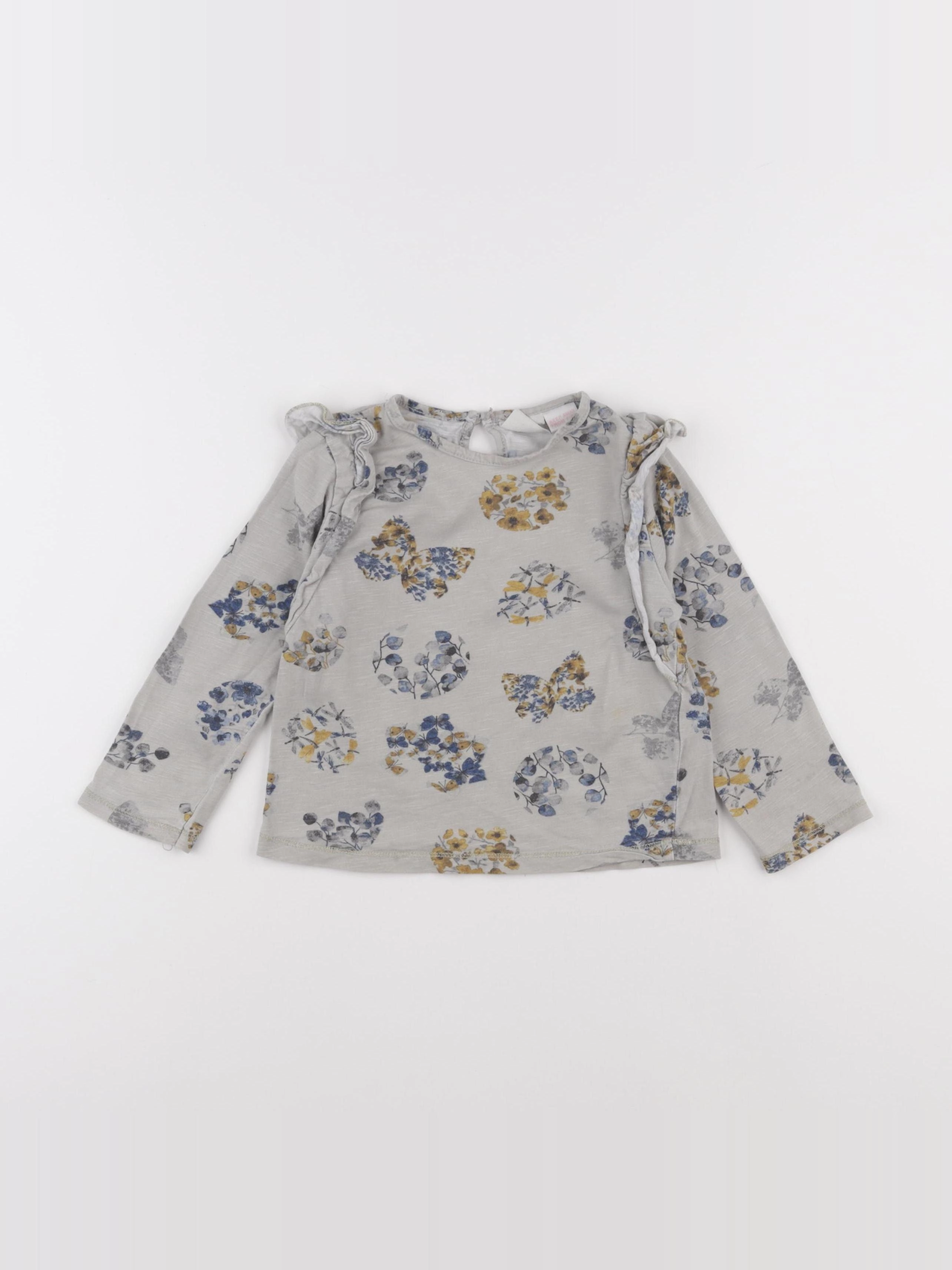 Zara - tee-shirt gris - 2/3 ans