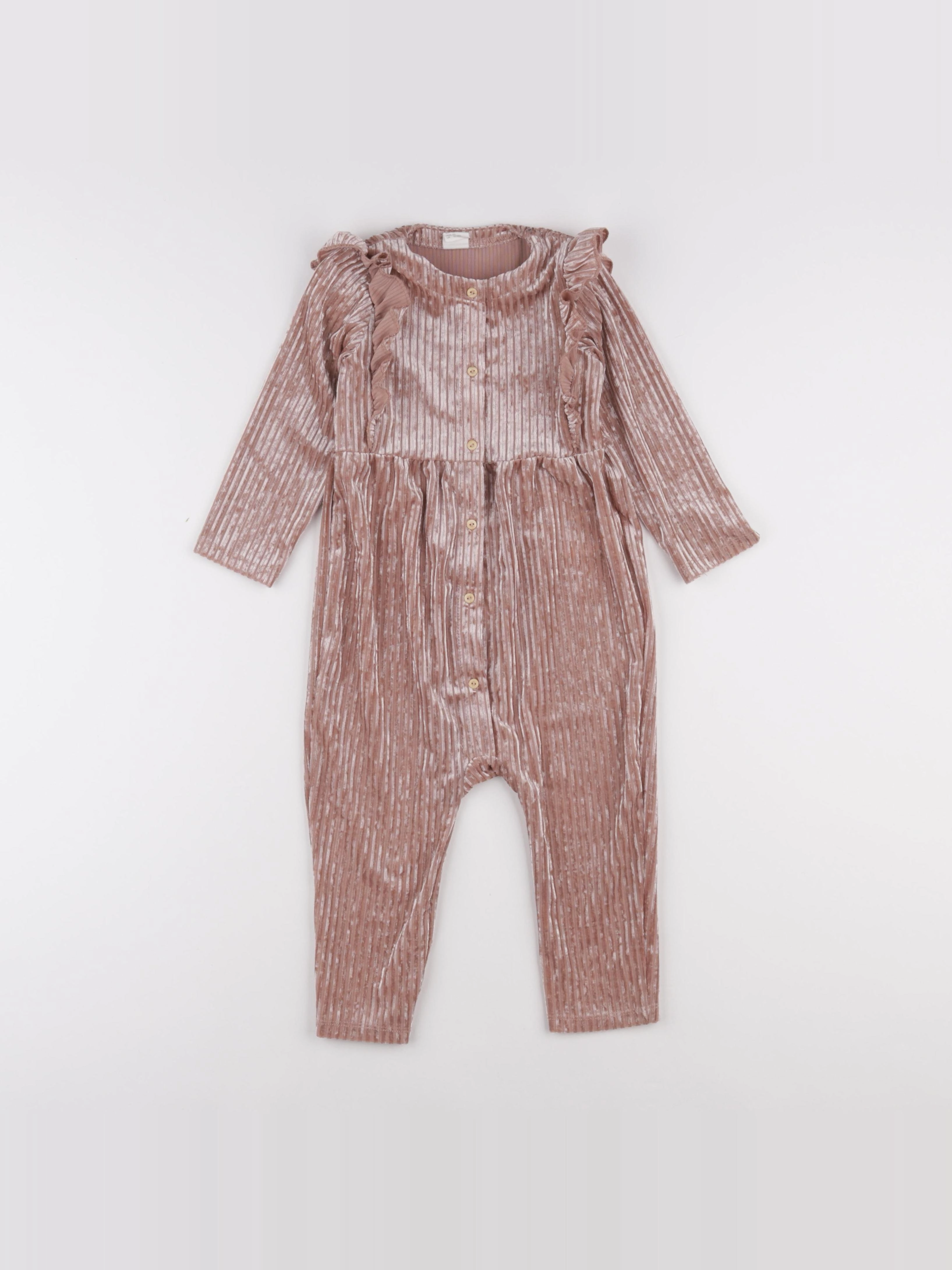 H&M - combinaison rose - 12/18 mois