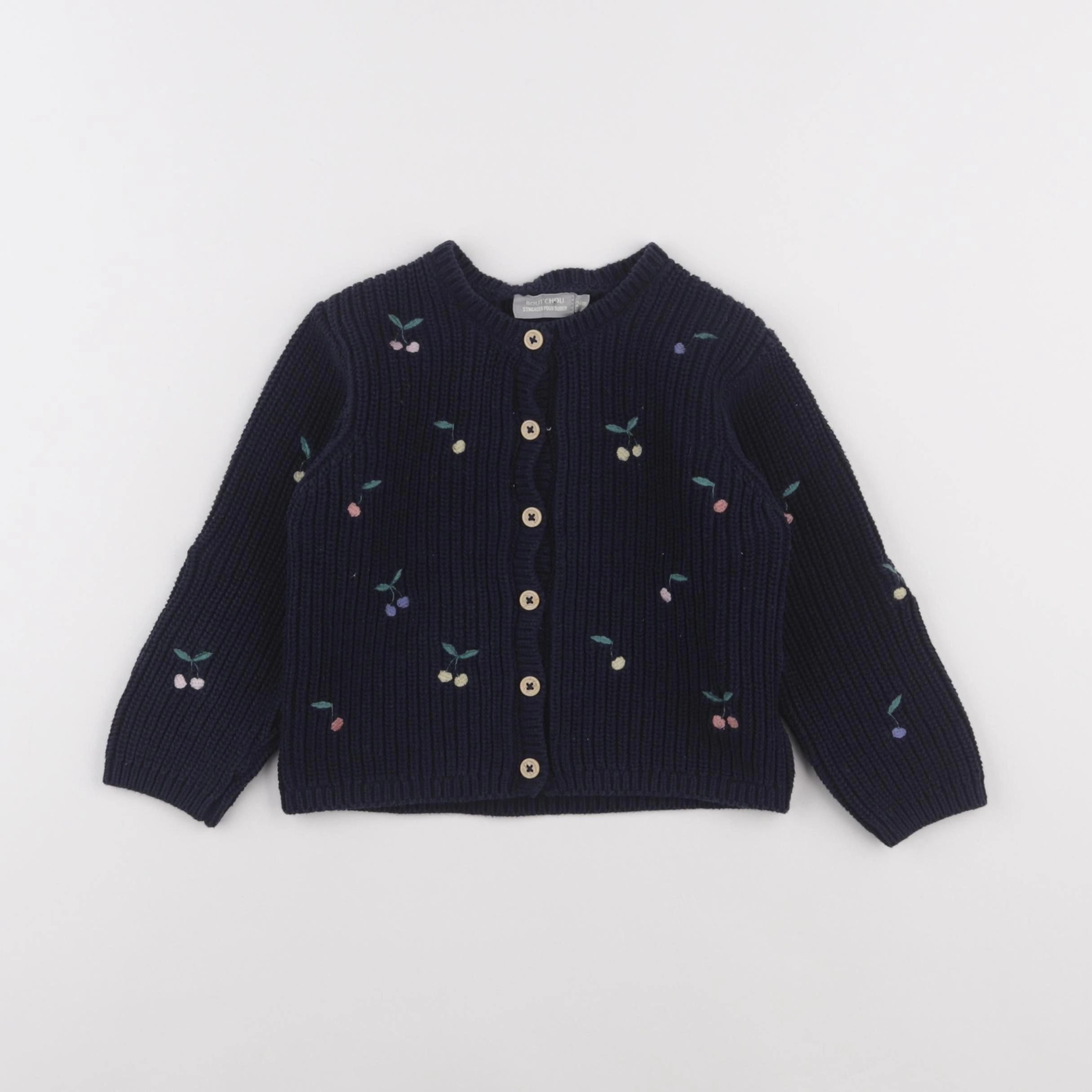 Boutchou - gilet bleu - 24 mois