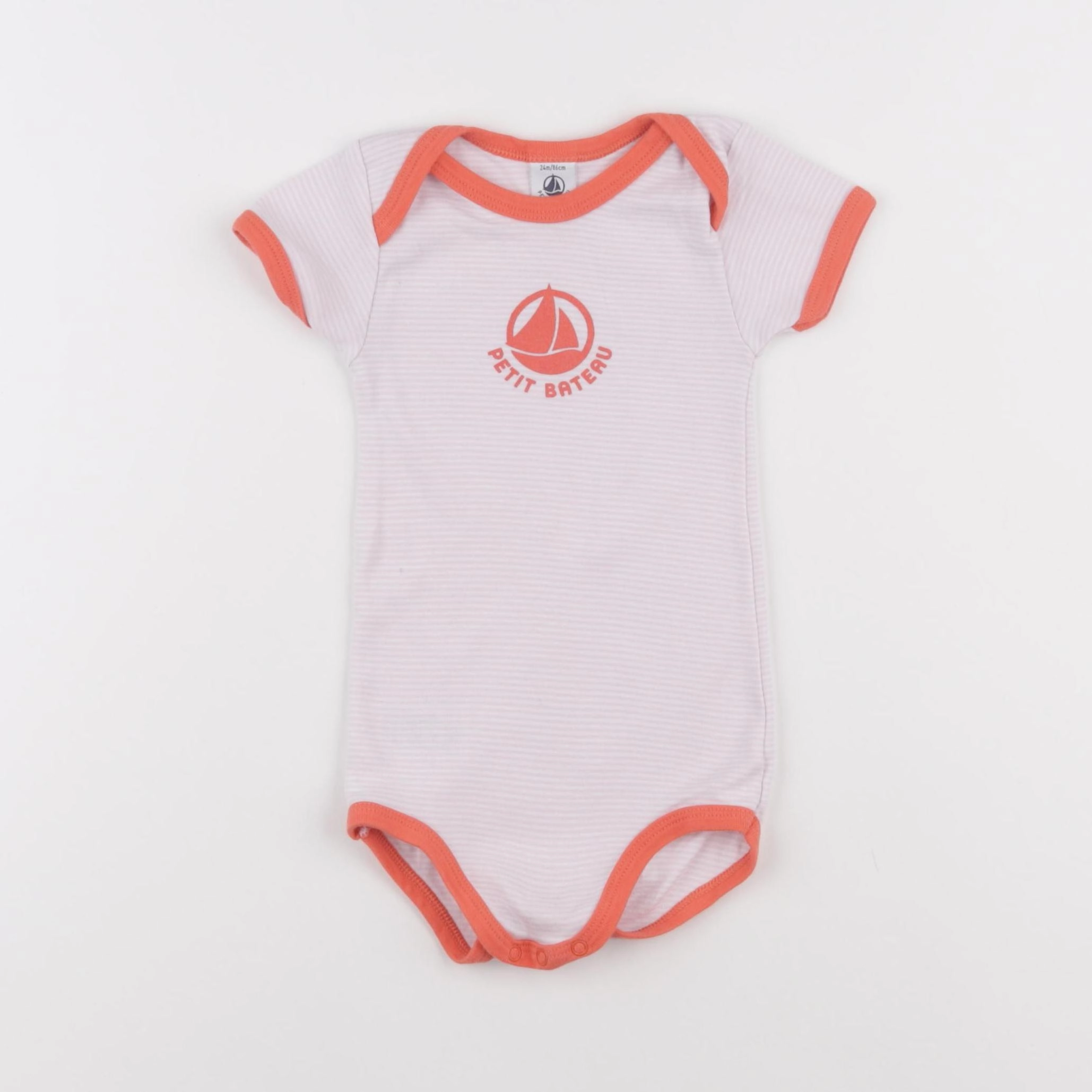 Petit Bateau - body rose - 24 mois