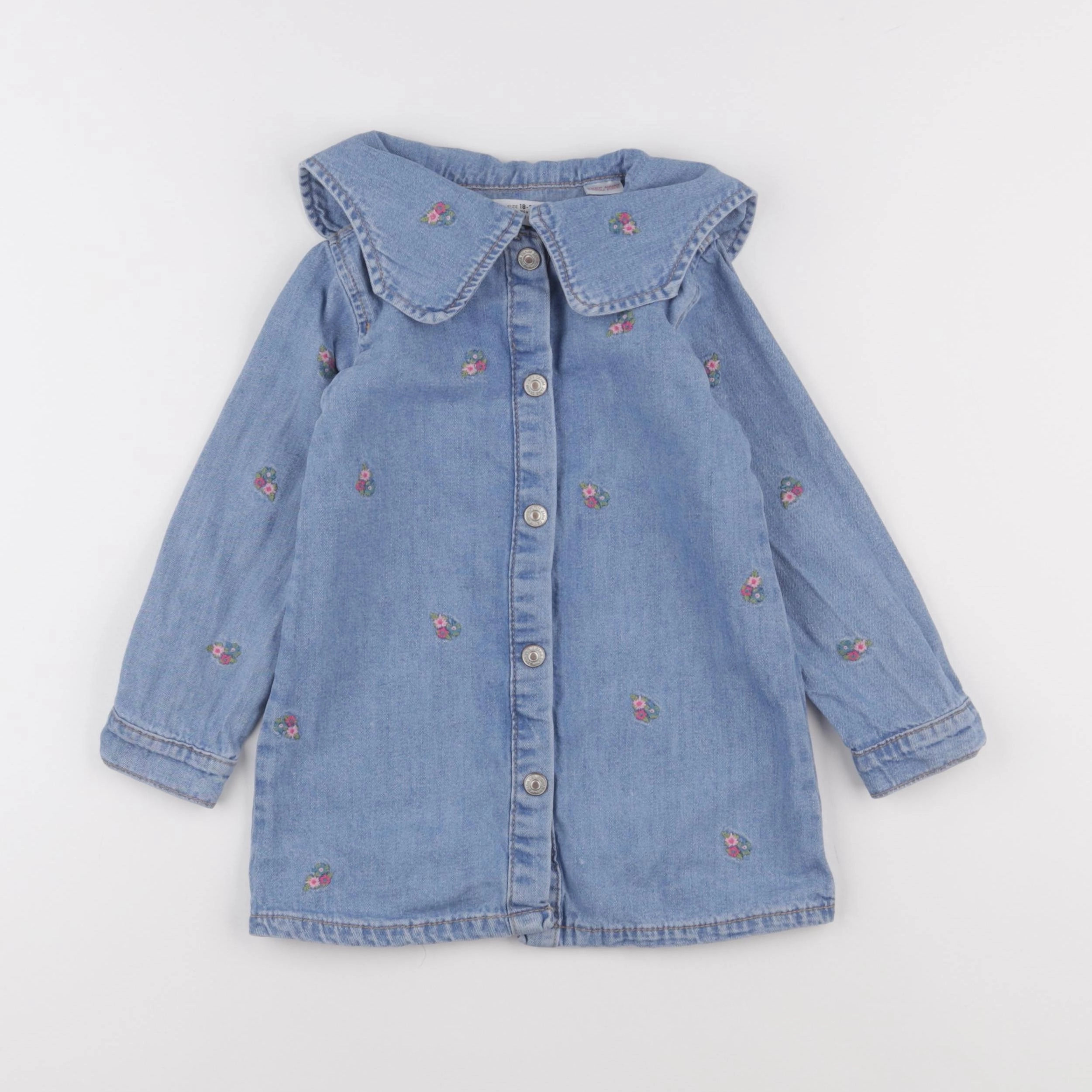 Zara - robe bleu - 18/24 mois