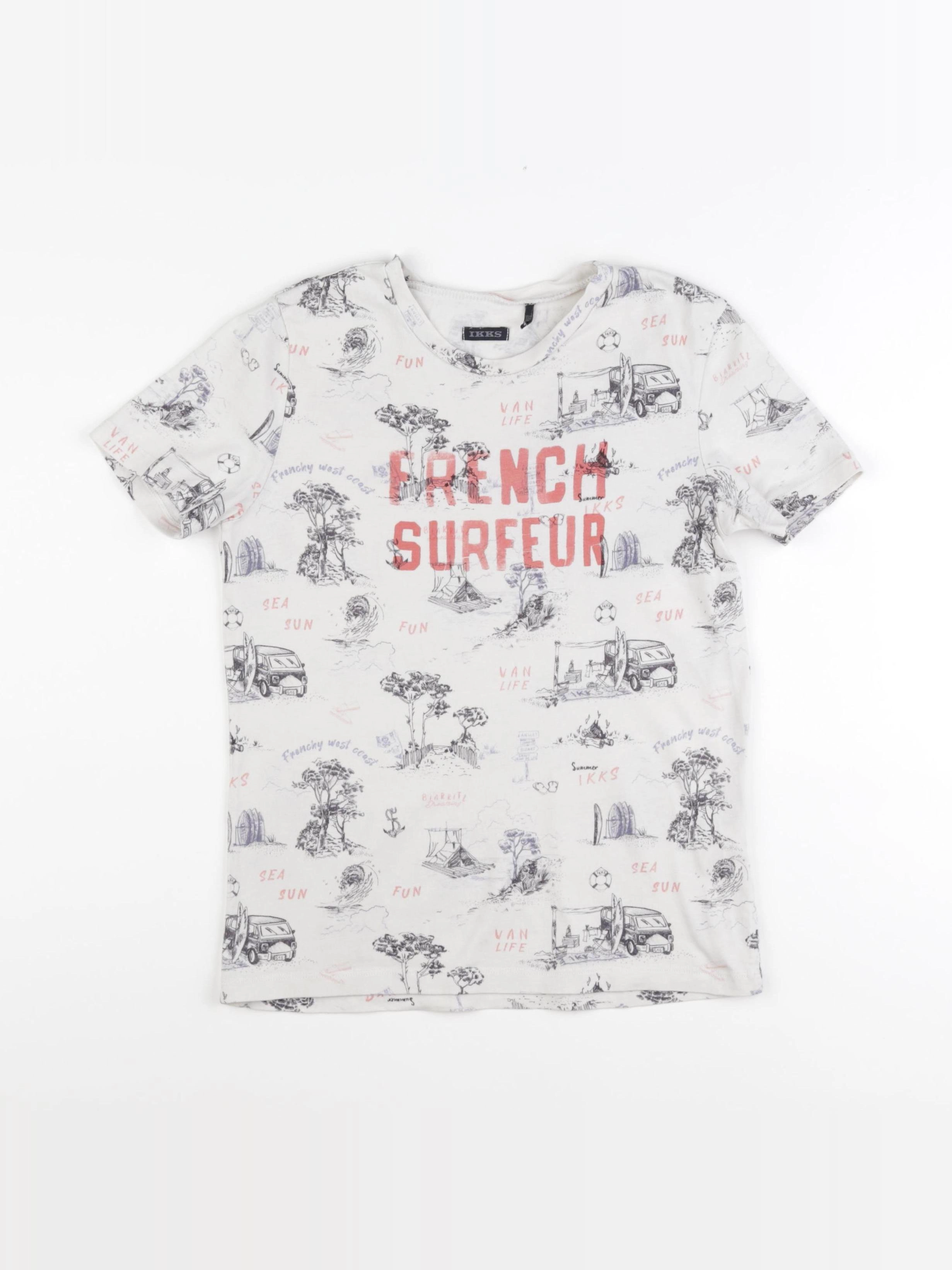 IKKS - tee-shirt multicolore - 10 ans