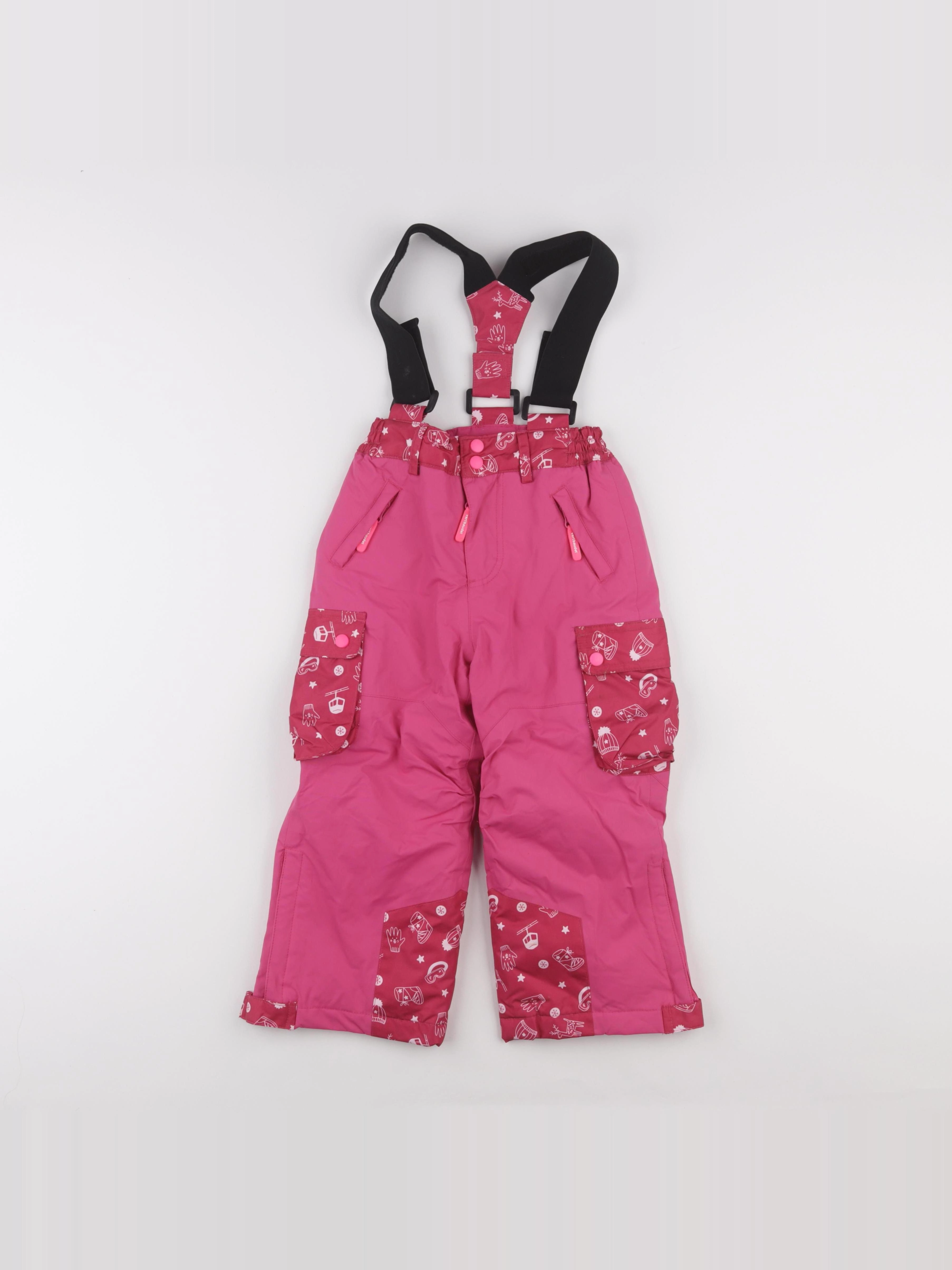 Vertbaudet - pantalon de ski rose - 3 ans