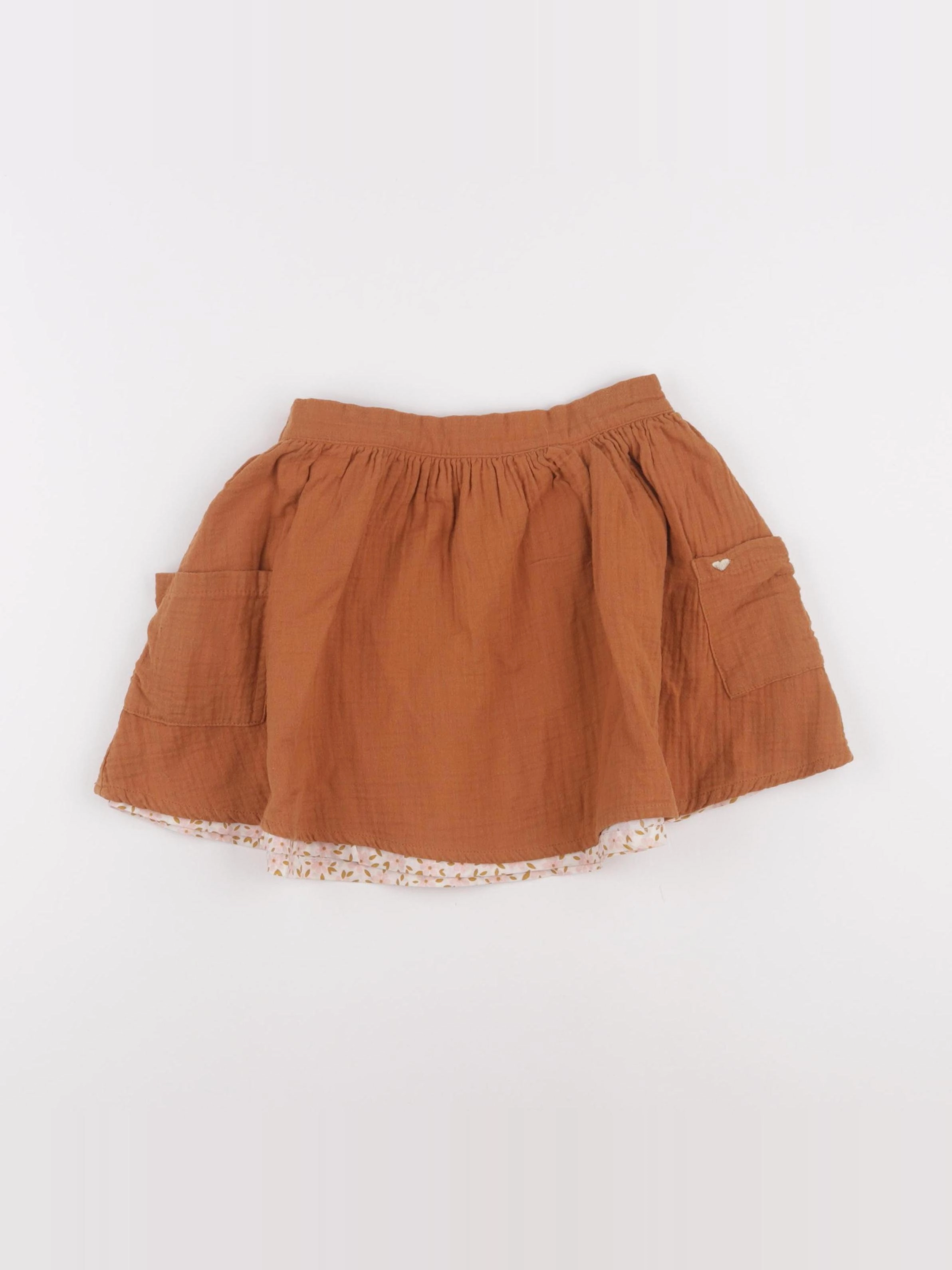 Vertbaudet - jupe marron - 8 ans