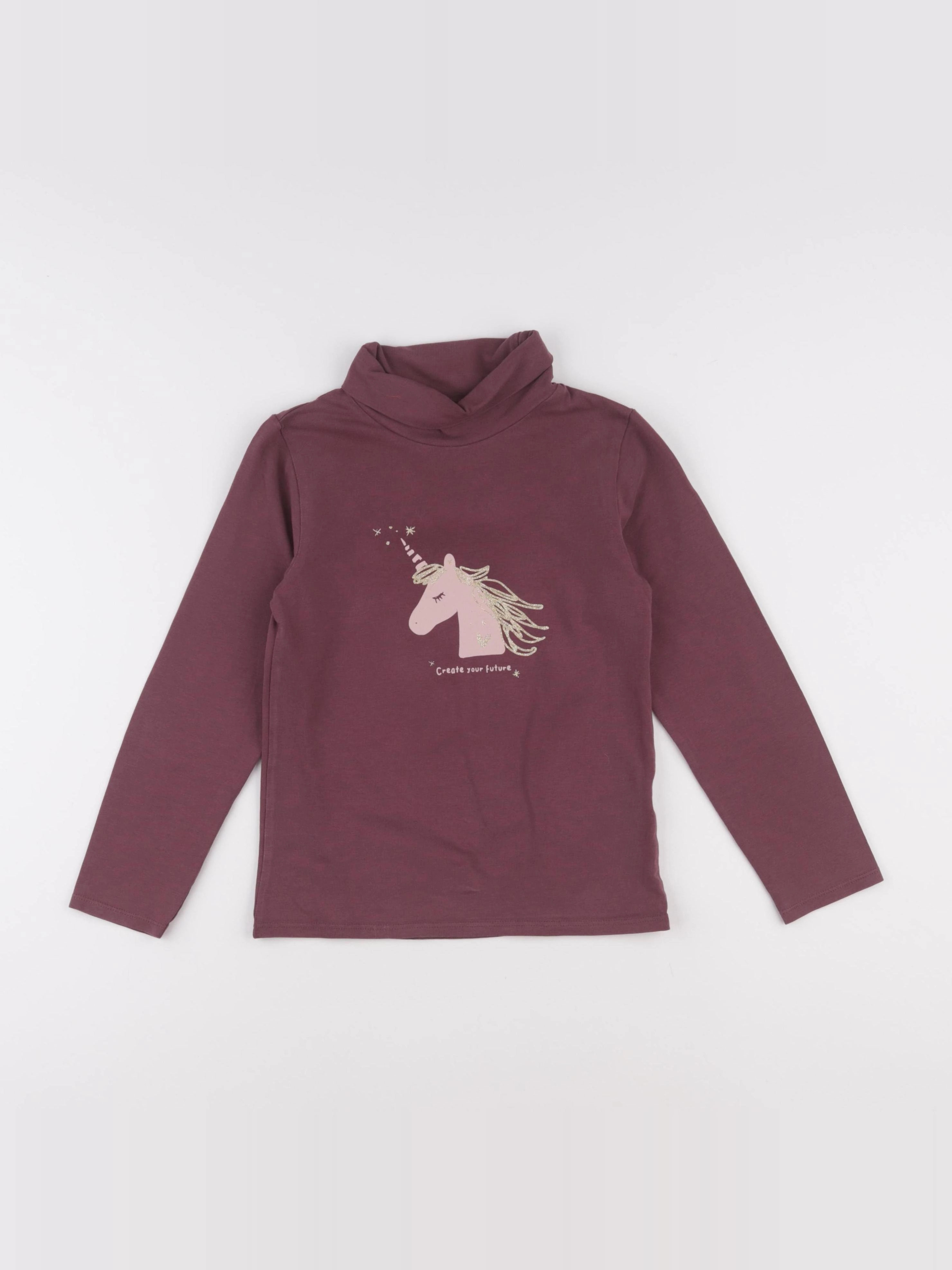 Vertbaudet - sous-pull rouge - 8 ans