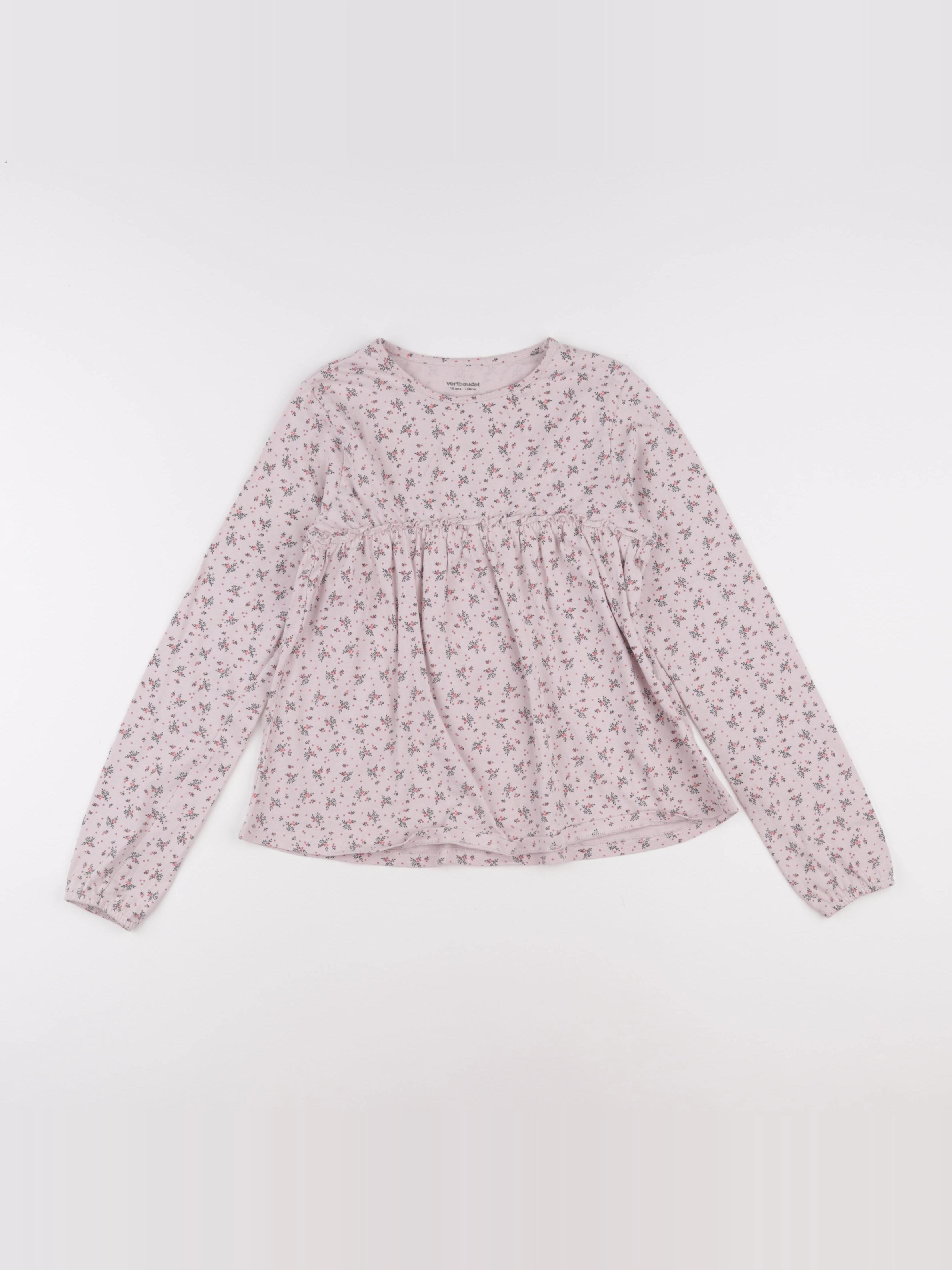 Vertbaudet - tee-shirt rose - 10 ans