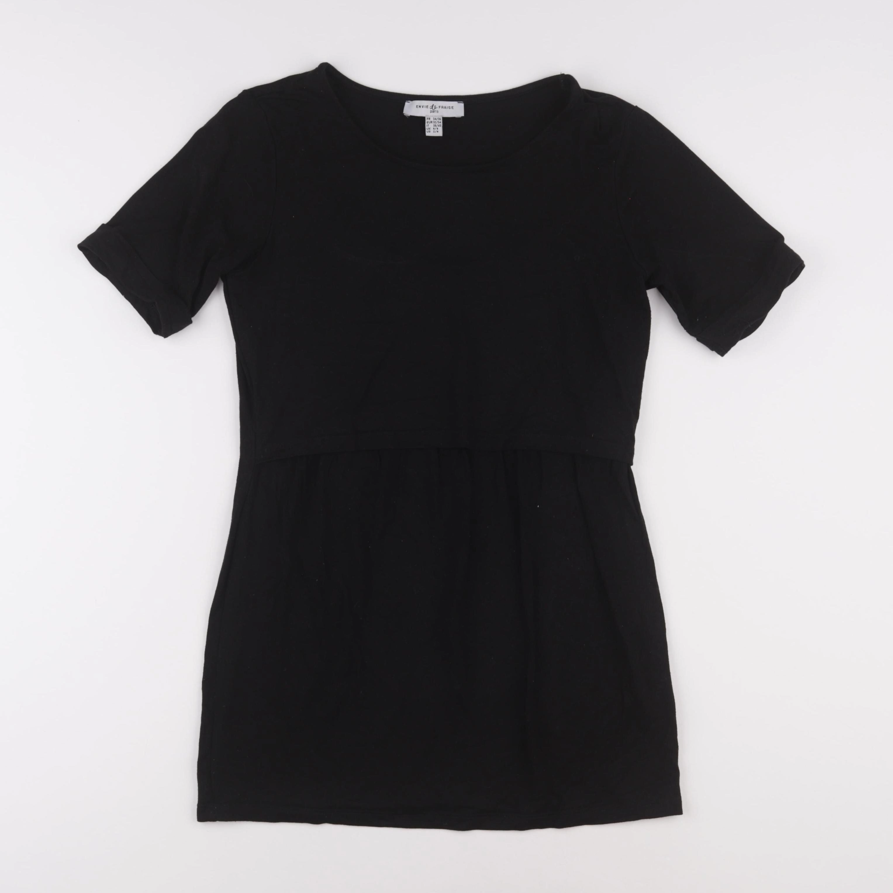 Envie de fraise - robe grossesse noir - 34 à 36