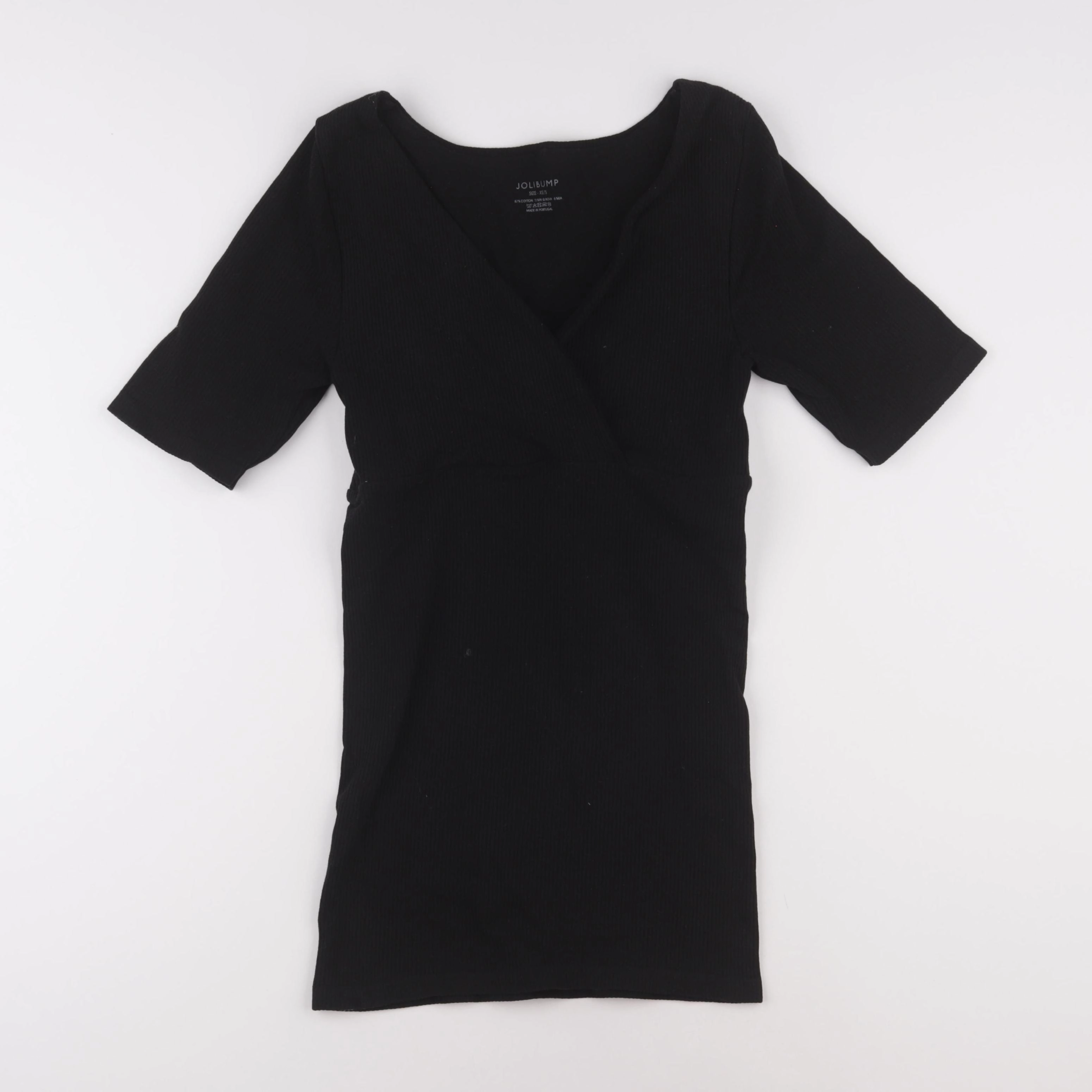 Jolibump - tee-shirt grossesse noir - xs à s