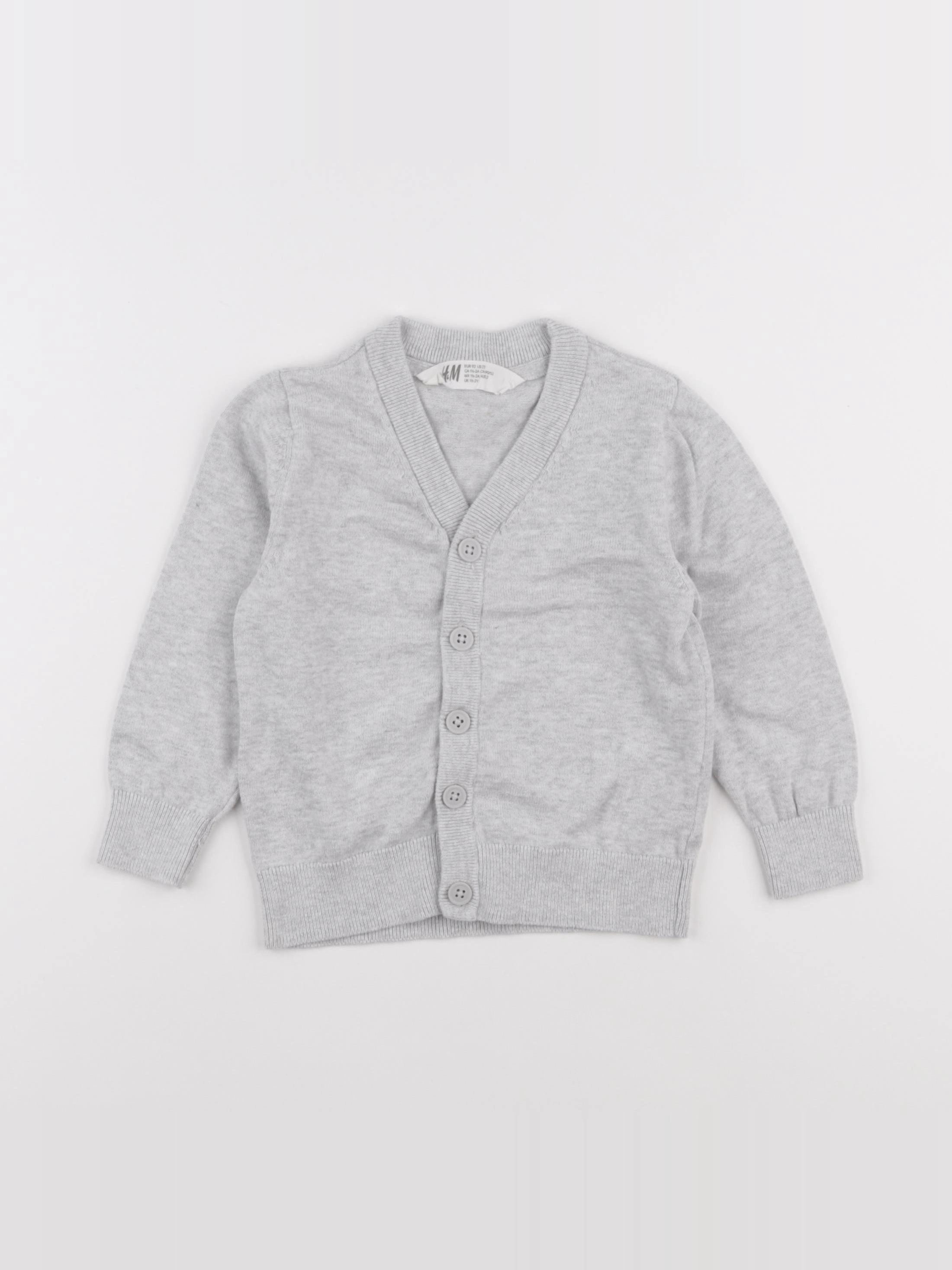H&M - gilet gris - 18/24 mois