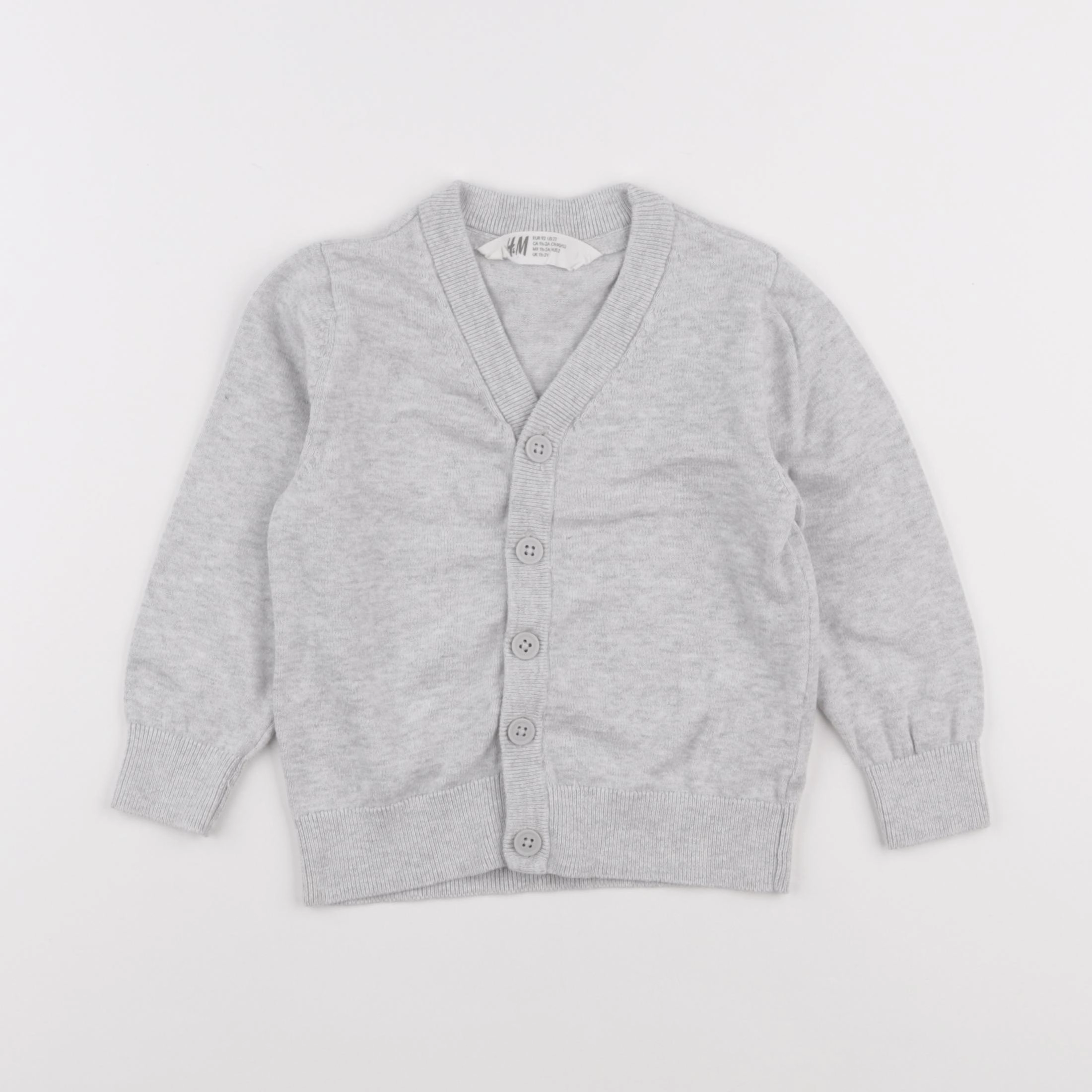 H&M - gilet gris - 18/24 mois