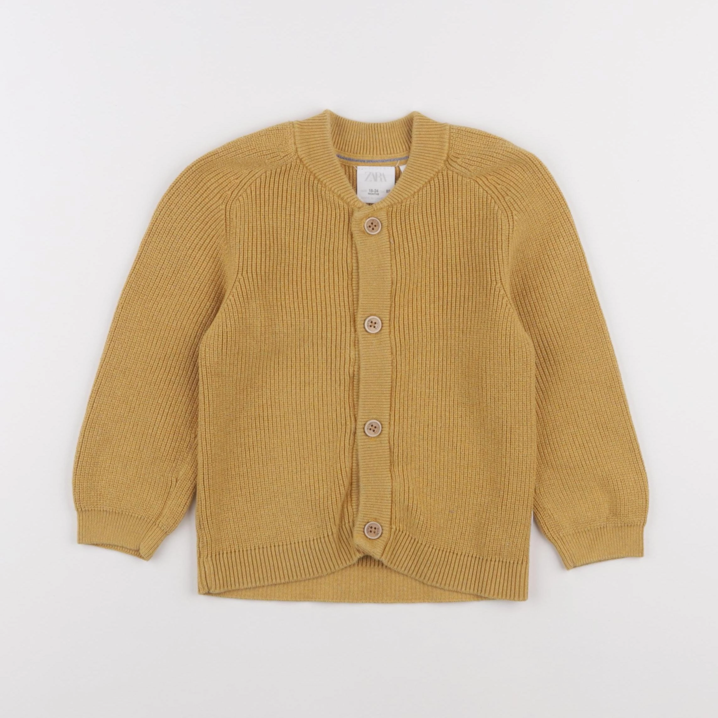 Zara - gilet jaune - 18/24 mois