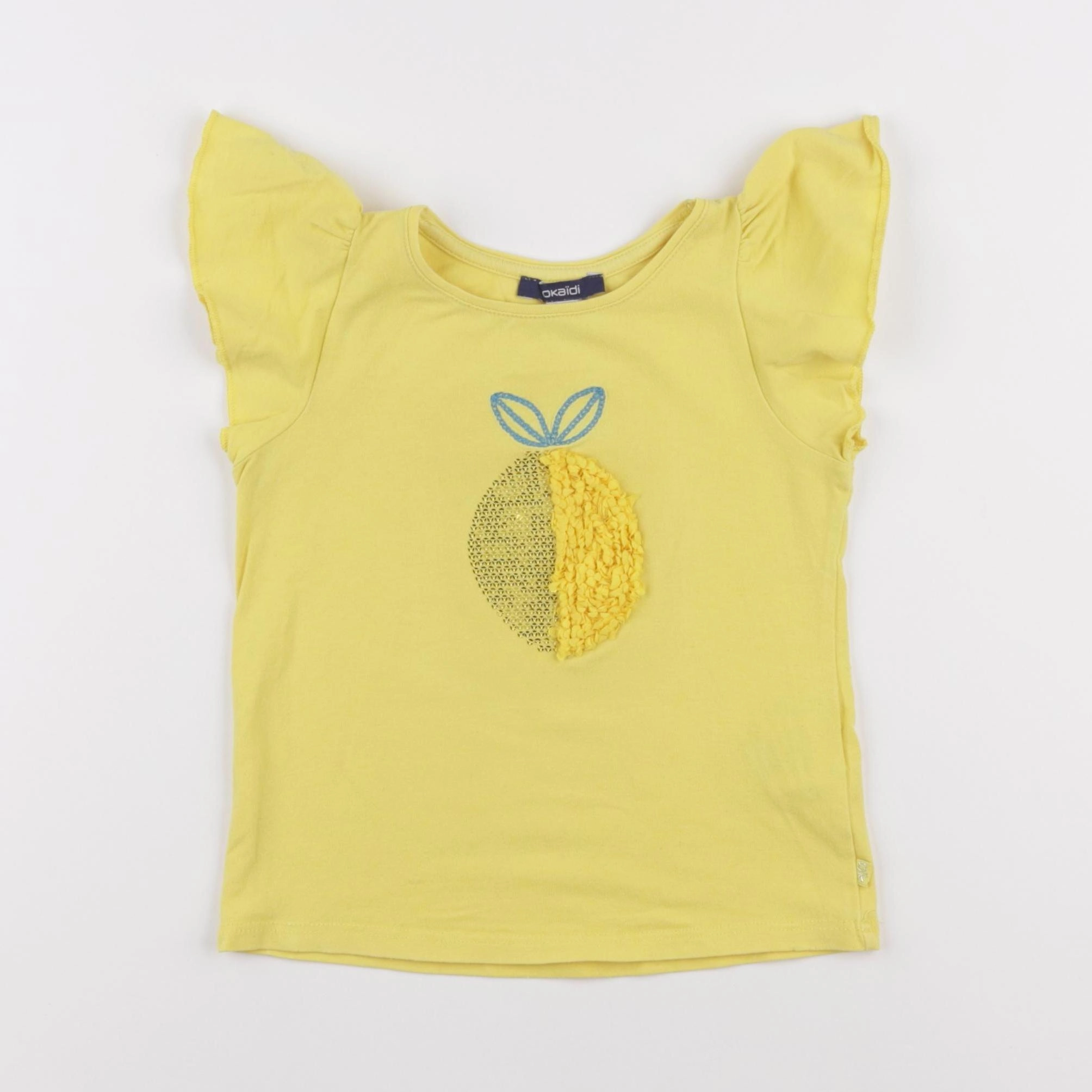 Okaidi - tee-shirt jaune - 4 ans