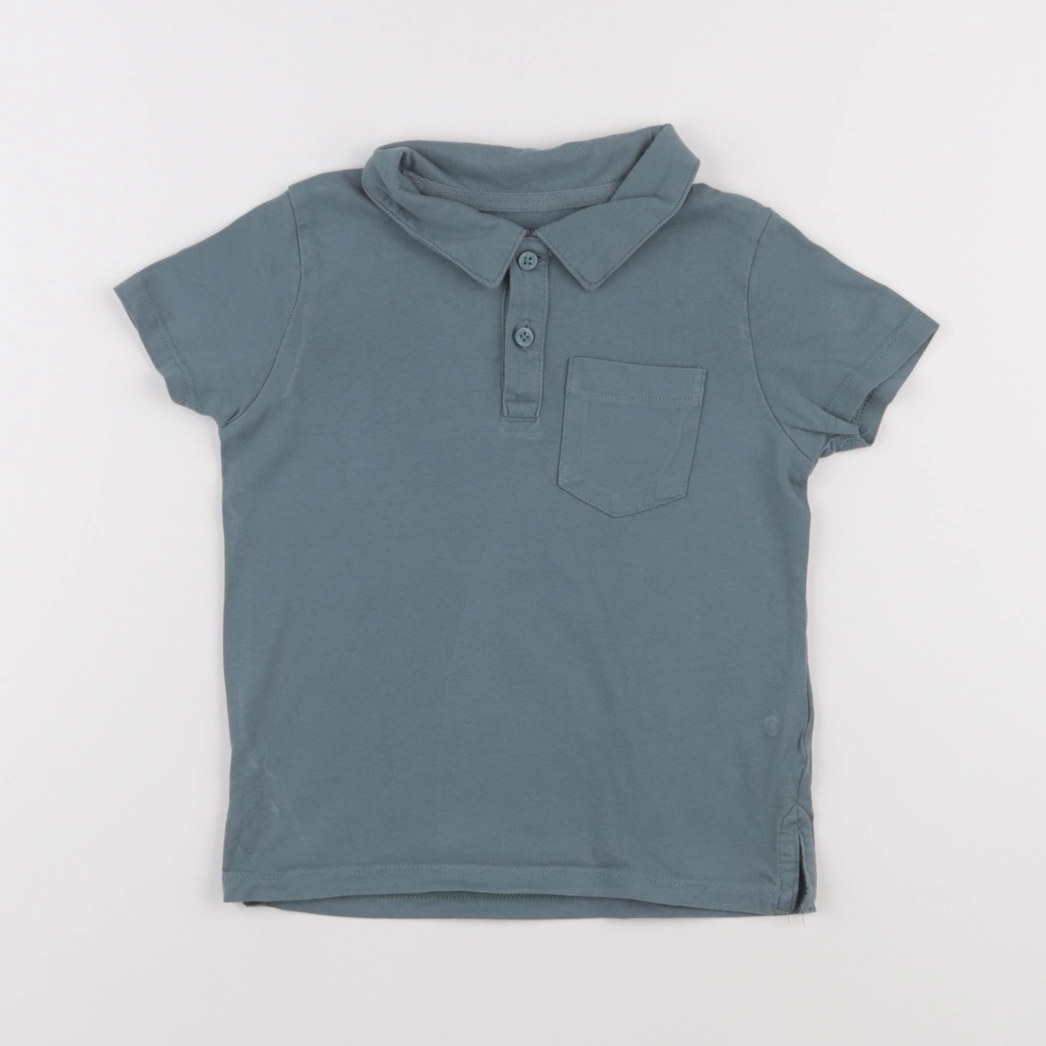 Vertbaudet - polo vert - 4 ans